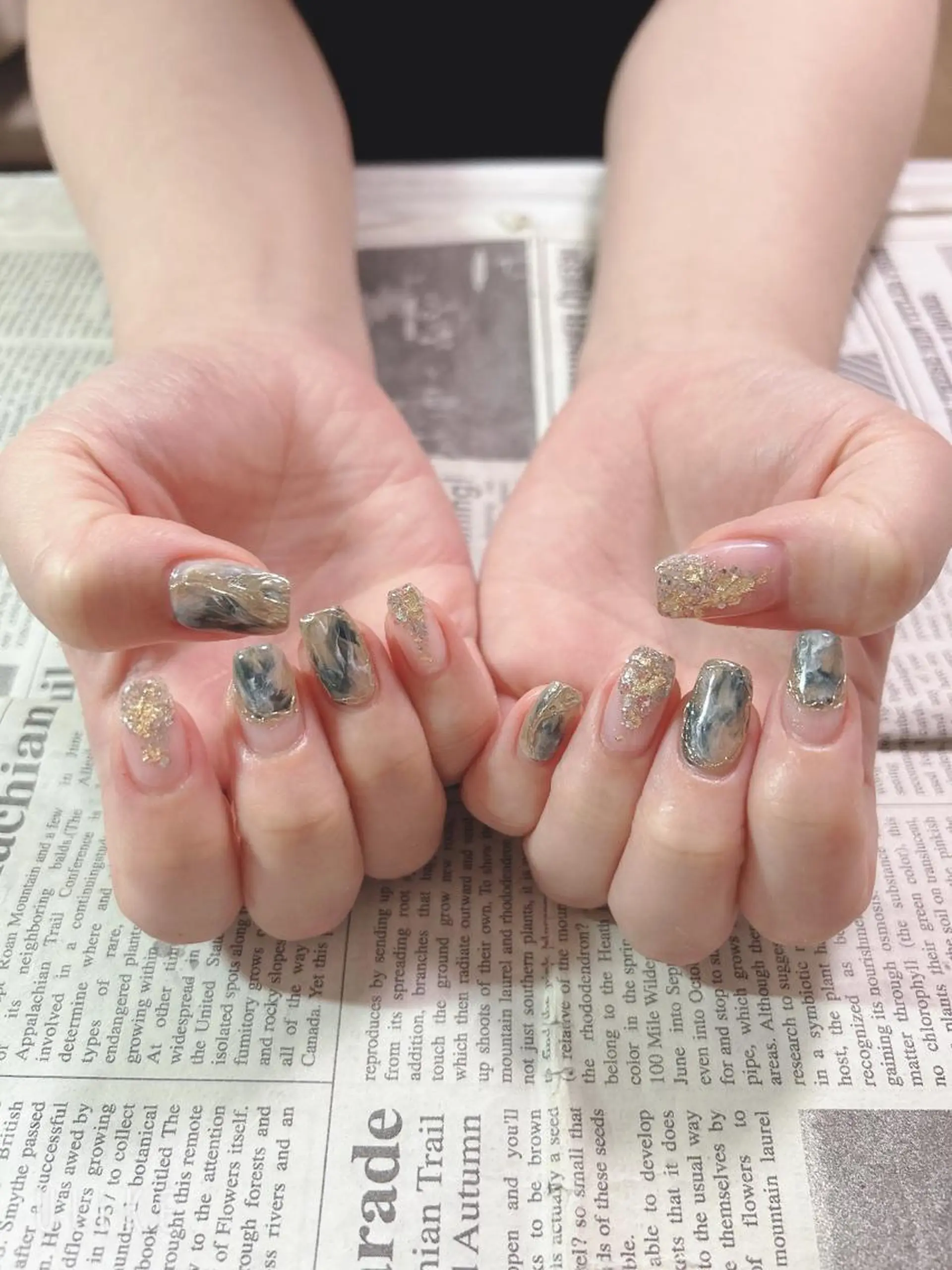 ネイル ミラーネイル ハンドネイル ハンドケア 森山 舞のネイルデザイン