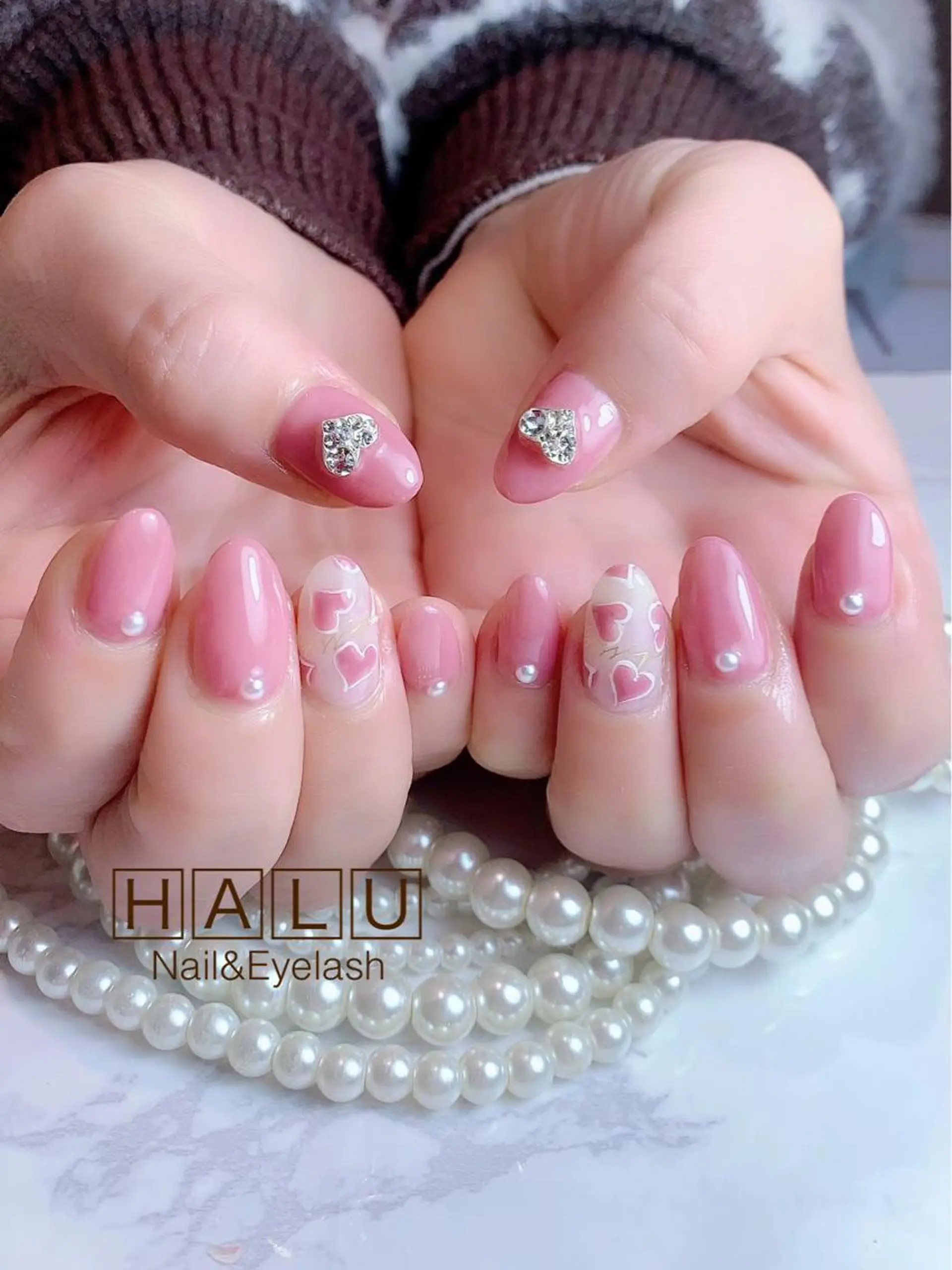 ネイル ハート HALU ハルのネイルデザイン
