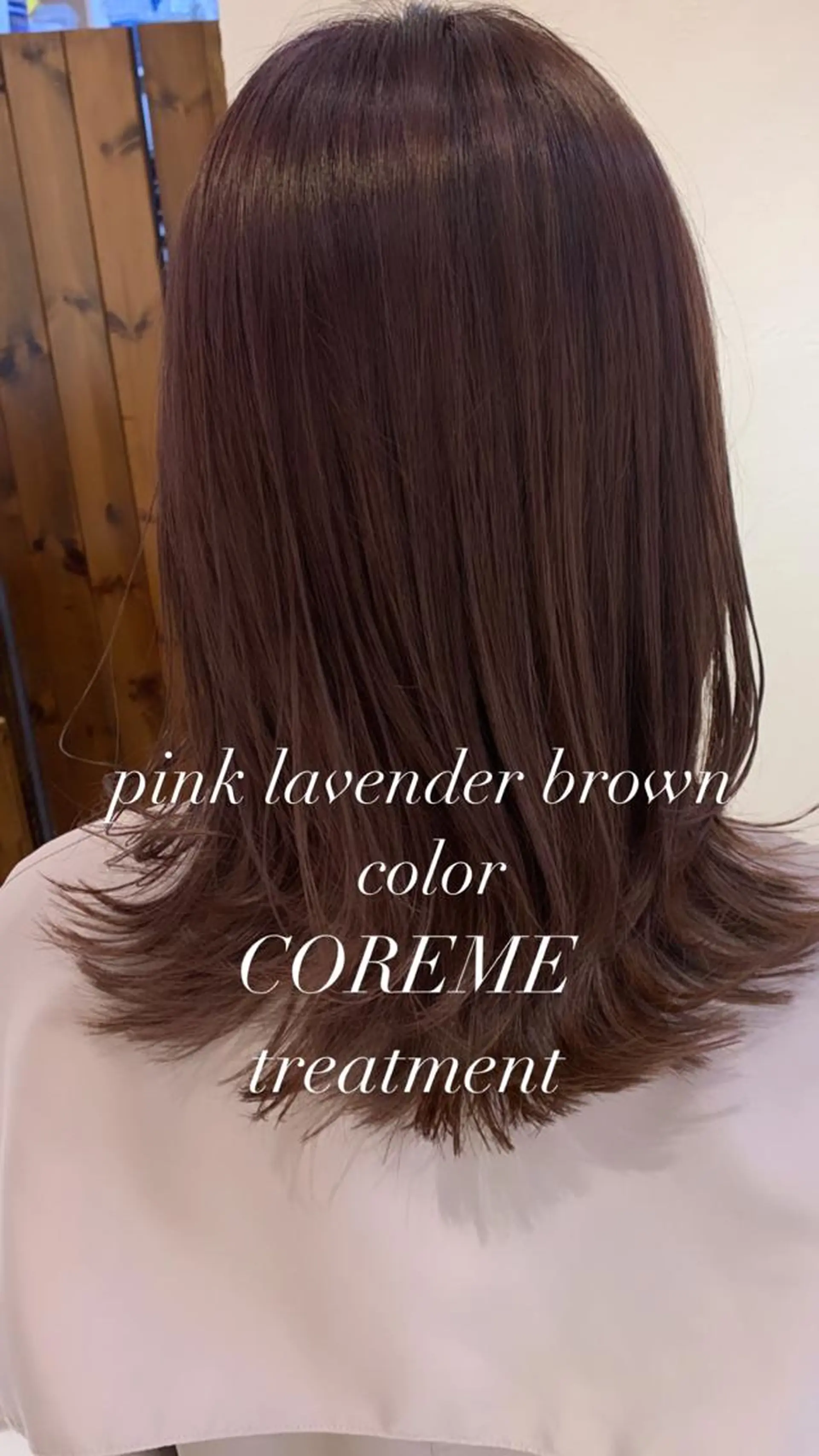 ミディアム カラー カット ヘアカラー トリートメント 似合わせカラー/艶 髪質改善/ヨシザキのヘアスタイル