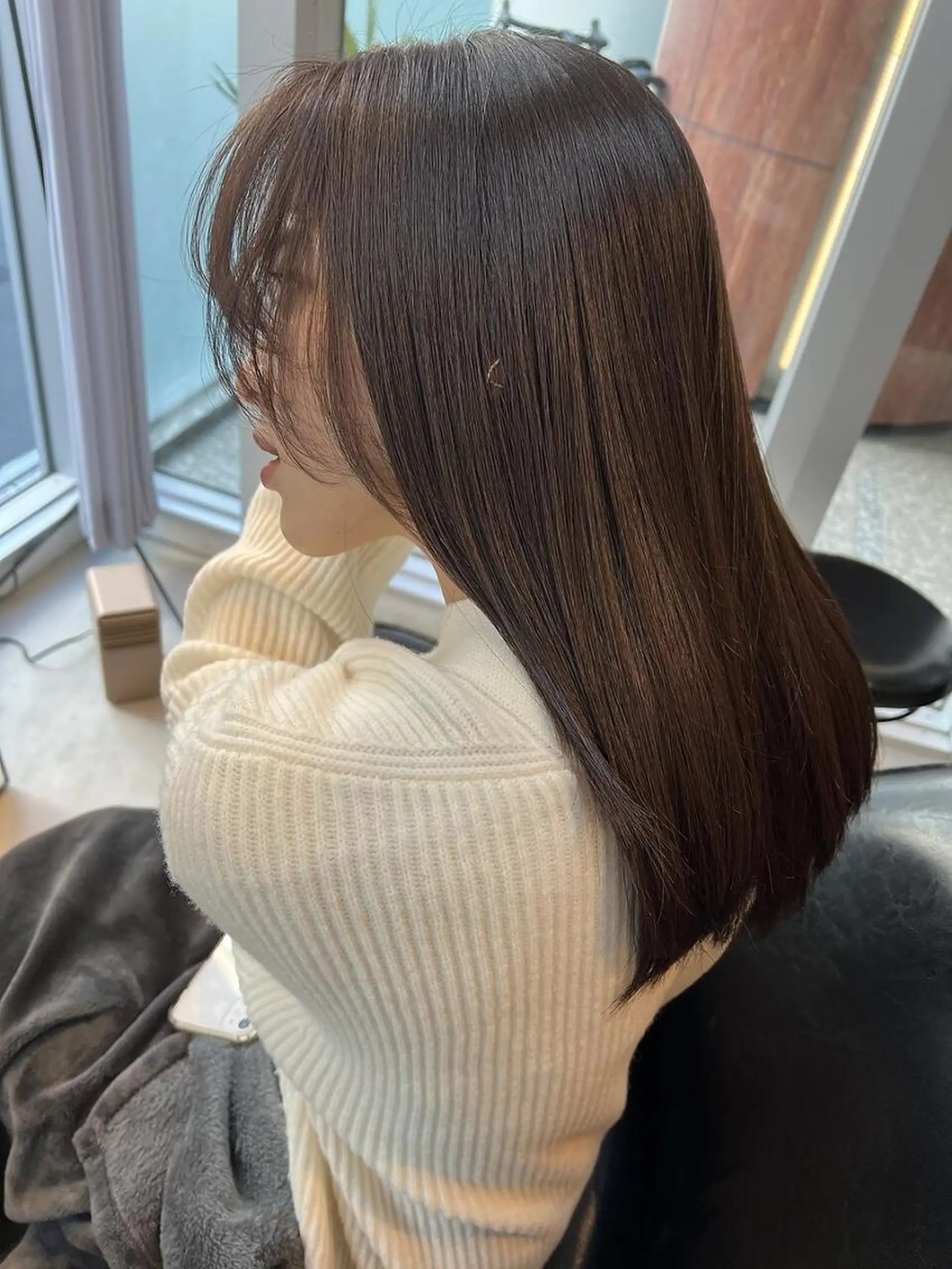 ロング カラー 老田 晋也のヘアスタイル