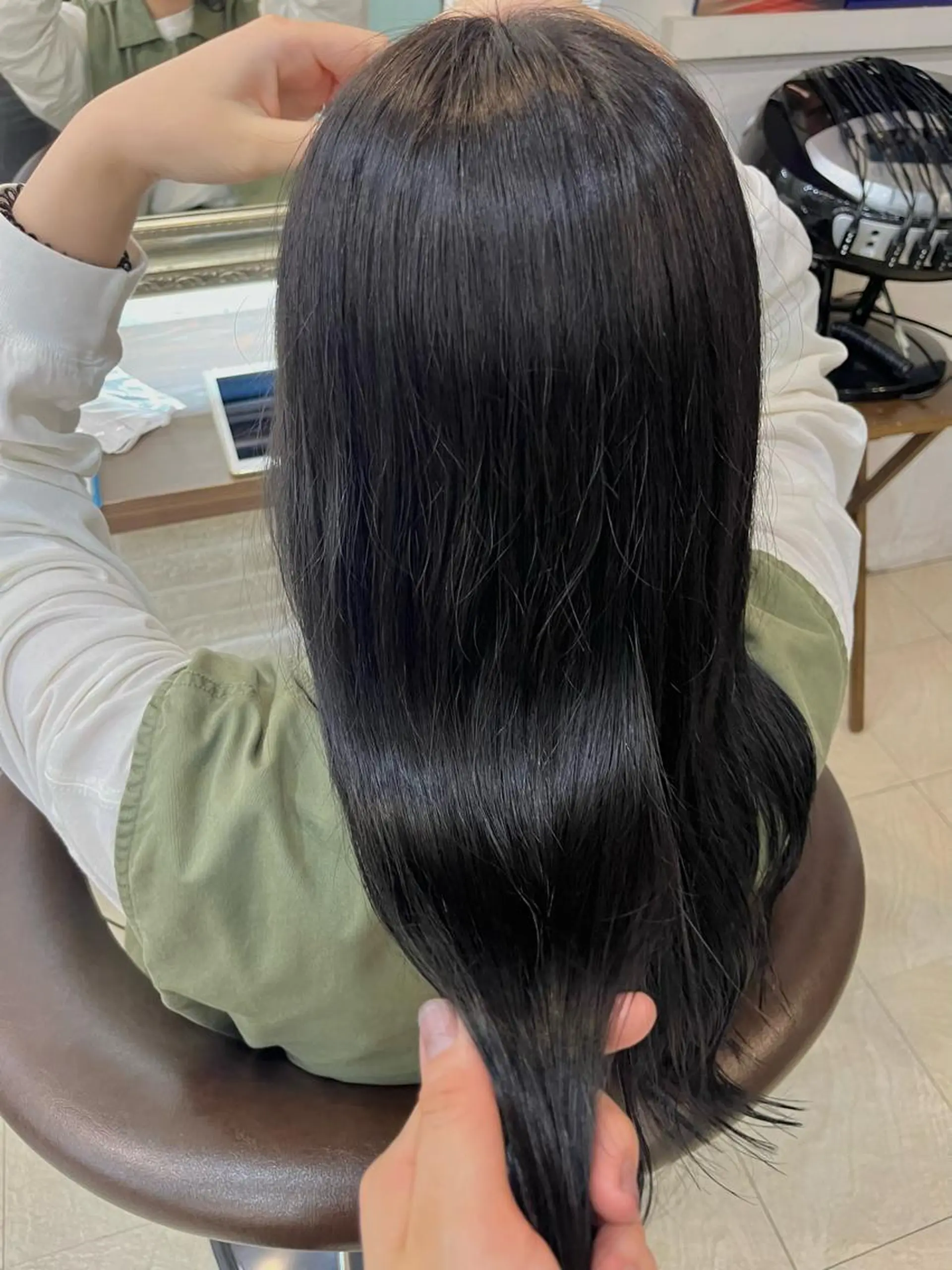 ロング カラー 透明感カラー オレンジ 兒玉/暖色系🌹✨ 髪質改善🫧のヘアスタイル