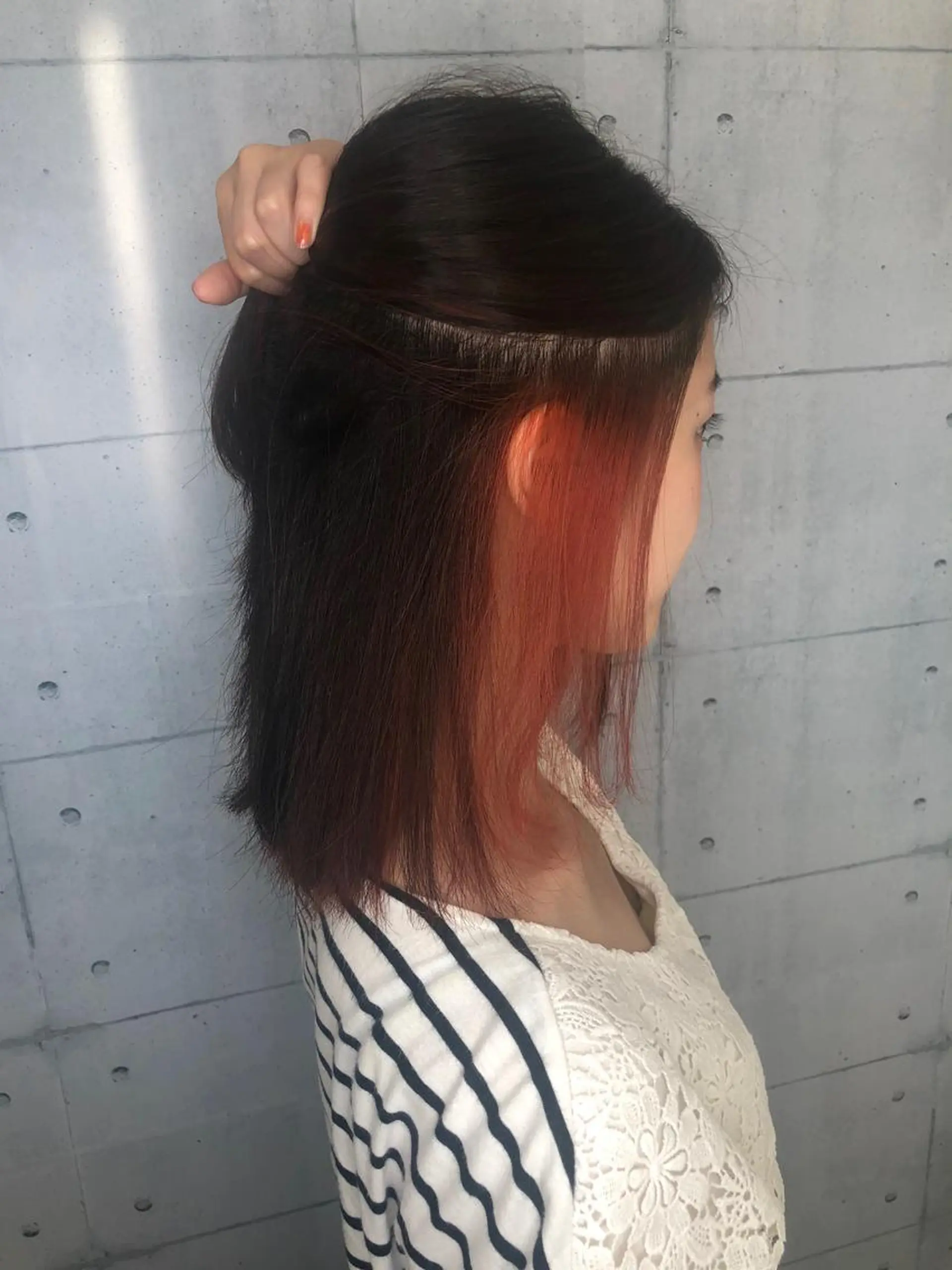 セミロング カラー 金沢 広美のヘアスタイル