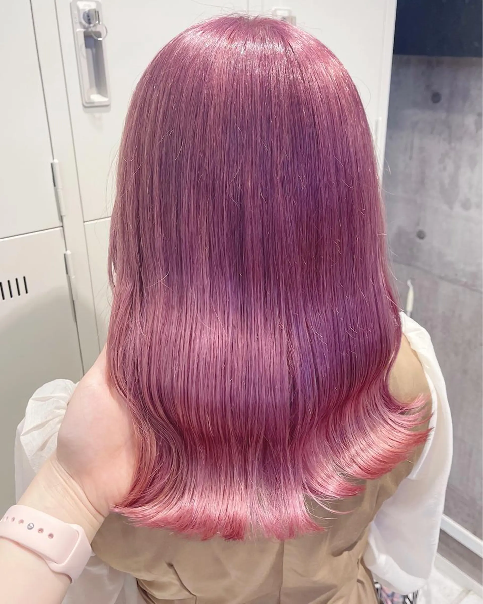 ロング カラー パーマ ヘアアレンジ メンズ キッズ ネイル マツエク・マツパ アイブロウ 🎀韓国レイヤー YURINA🎀のヘアスタイル