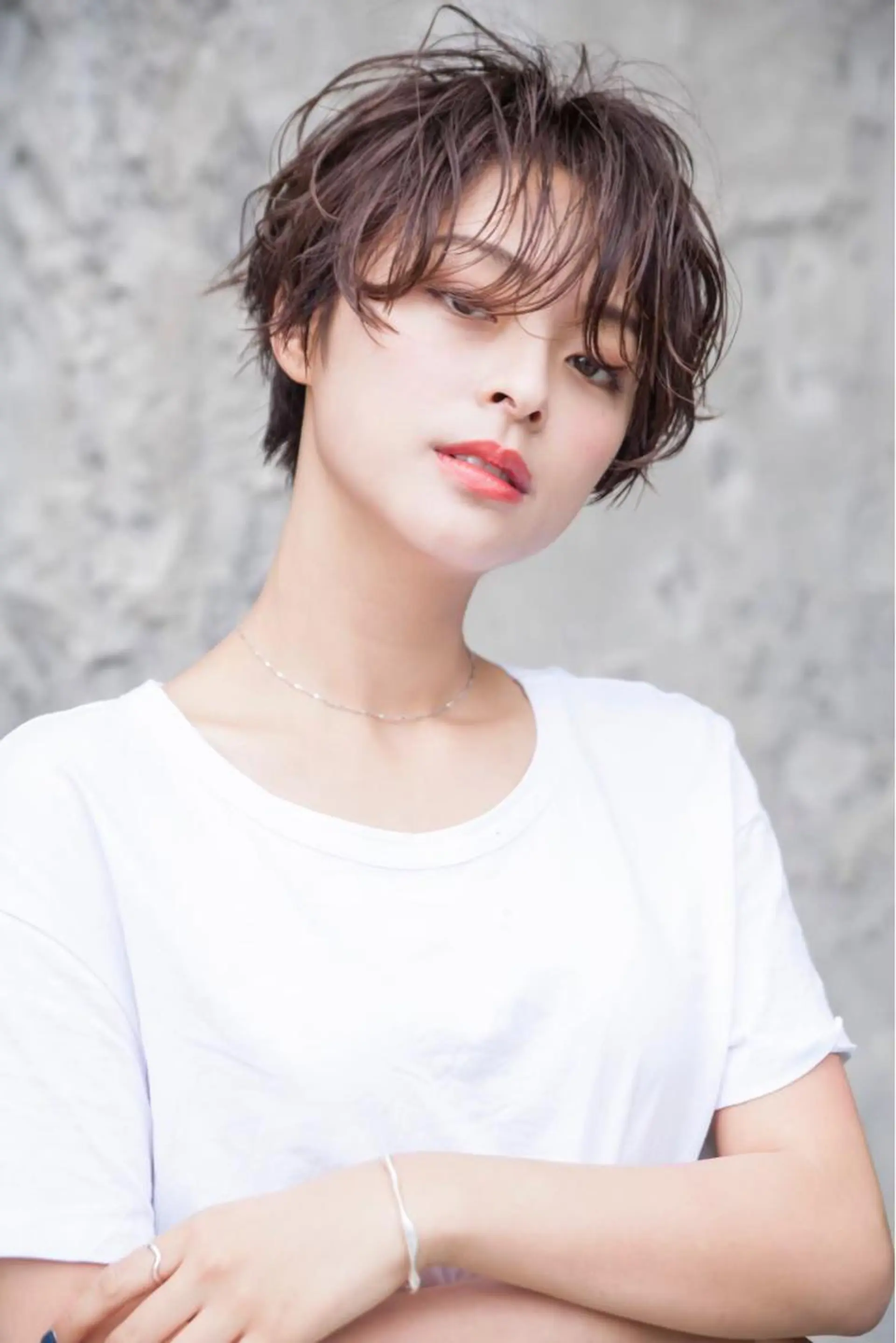 ショート ダブルカラー🤍 髪質改善／原島のヘアスタイル