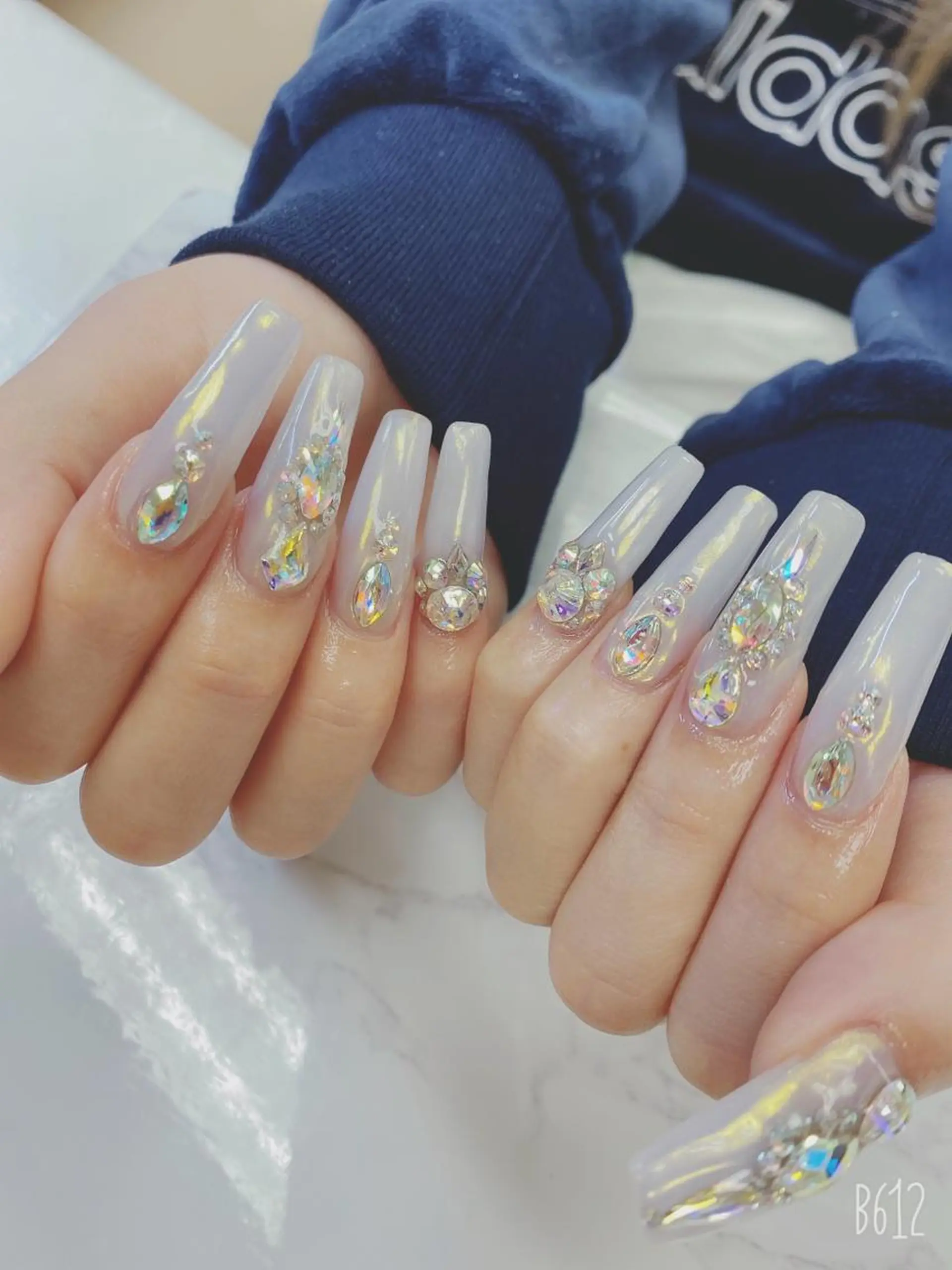 ロング JNA認定講師🌸 RIEのネイルデザイン