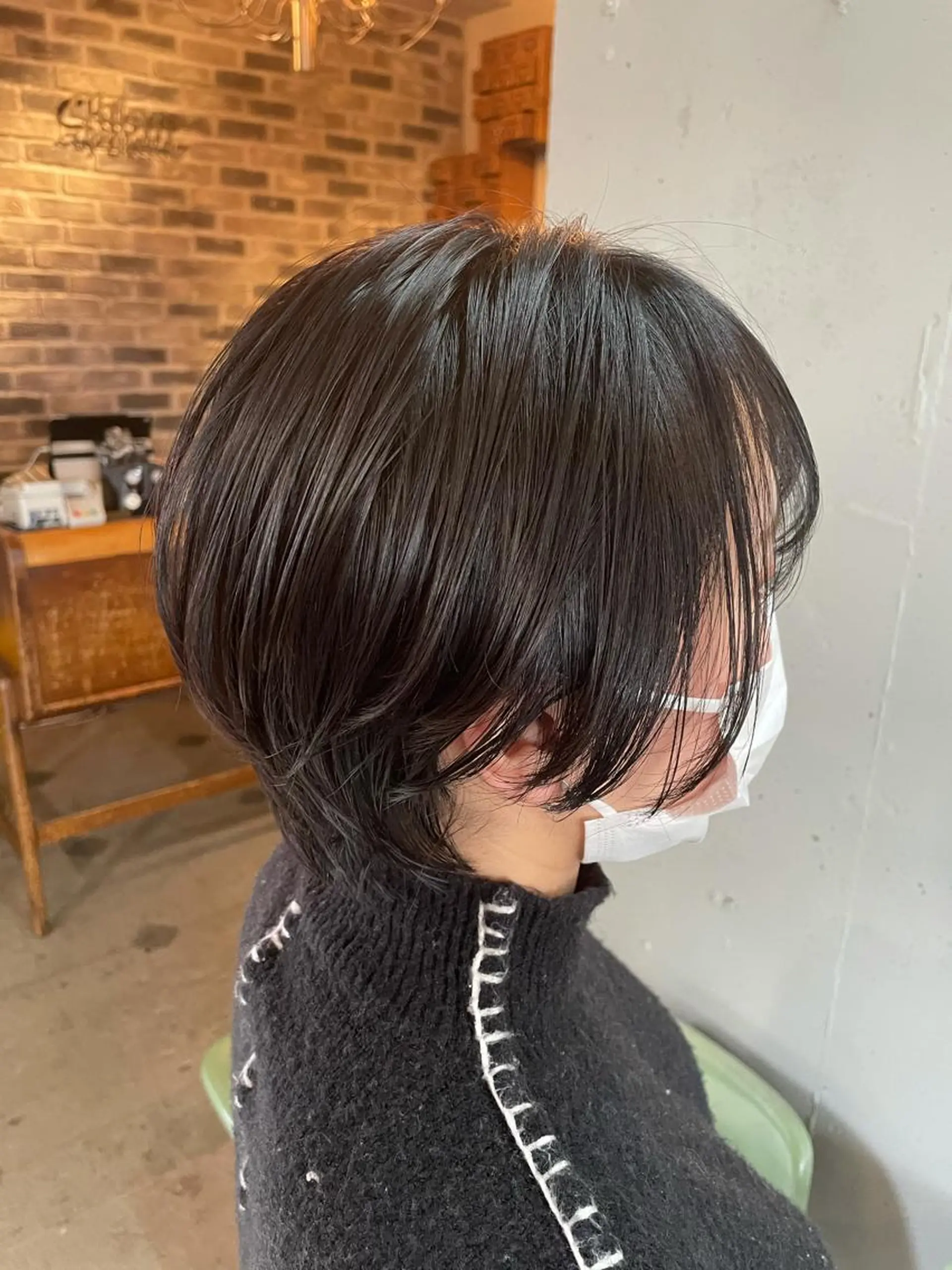 ショート カラー ハンサムショート くびれヘア ショートヘア 🍀アレンジ簡単ヘア ☘️石田万里奈🍀のヘアスタイル