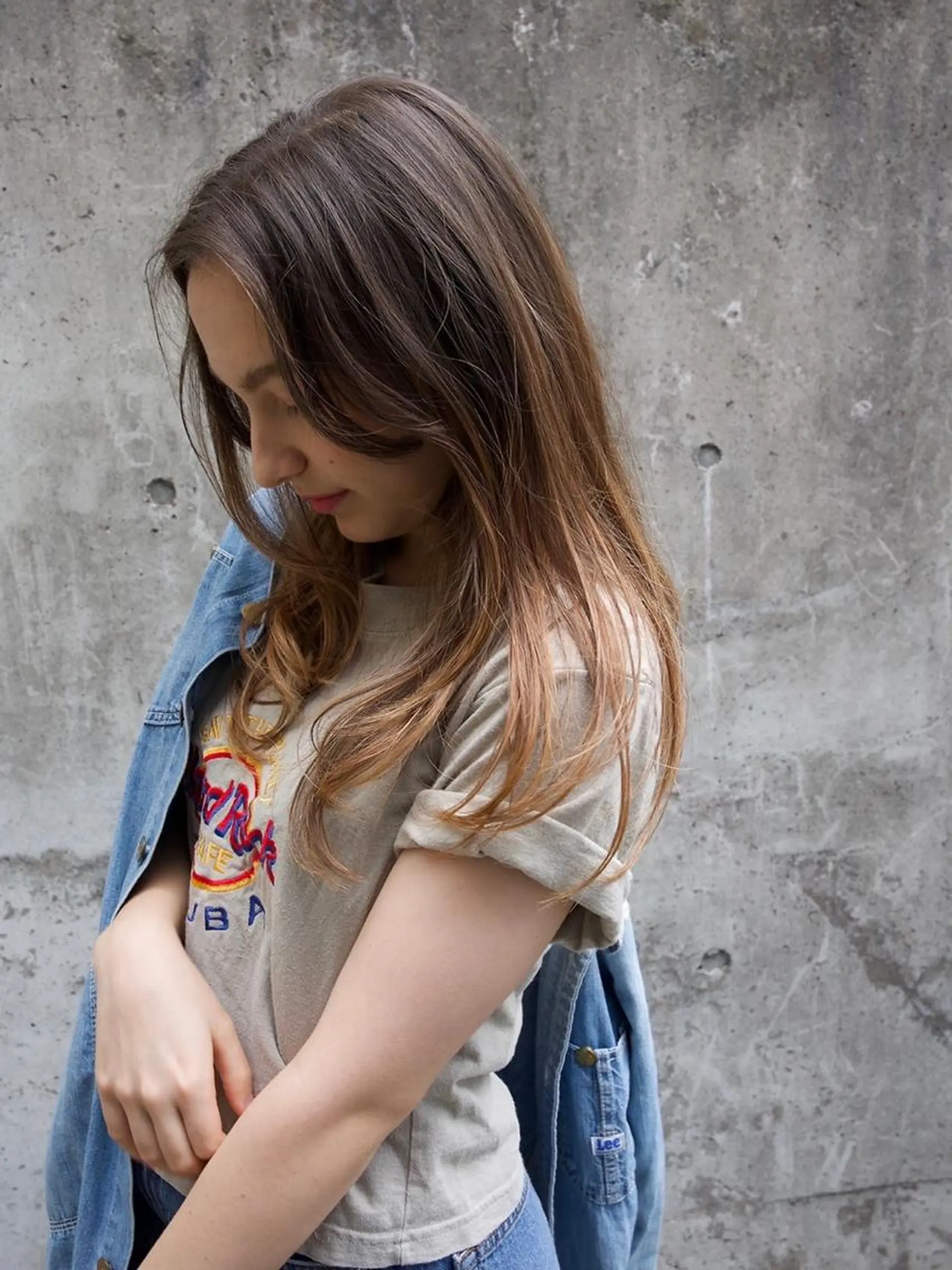 ロング 柳下 涼のヘアスタイル