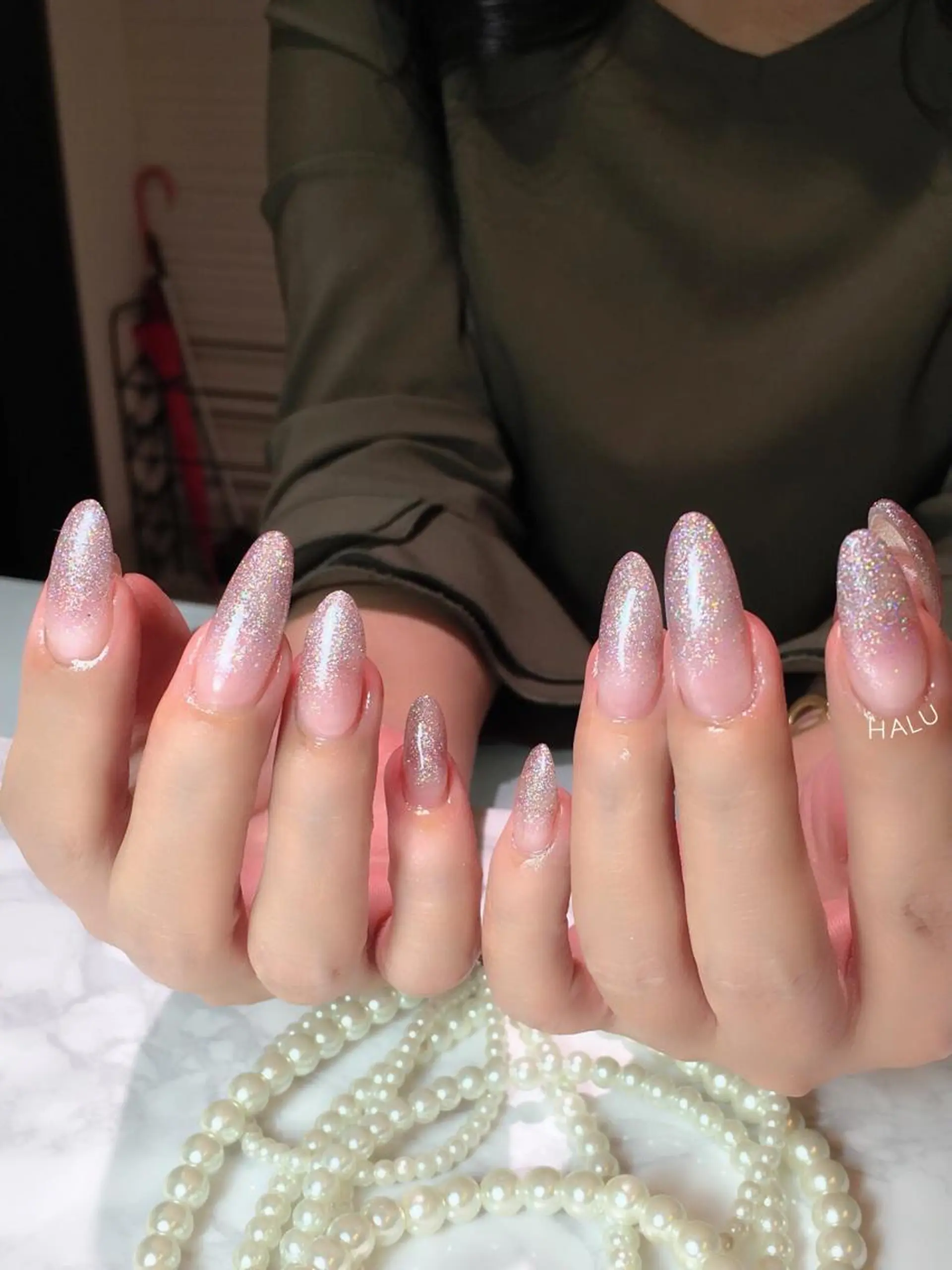 ネイル ラメ(グリッター) HALU ハルのネイルデザイン