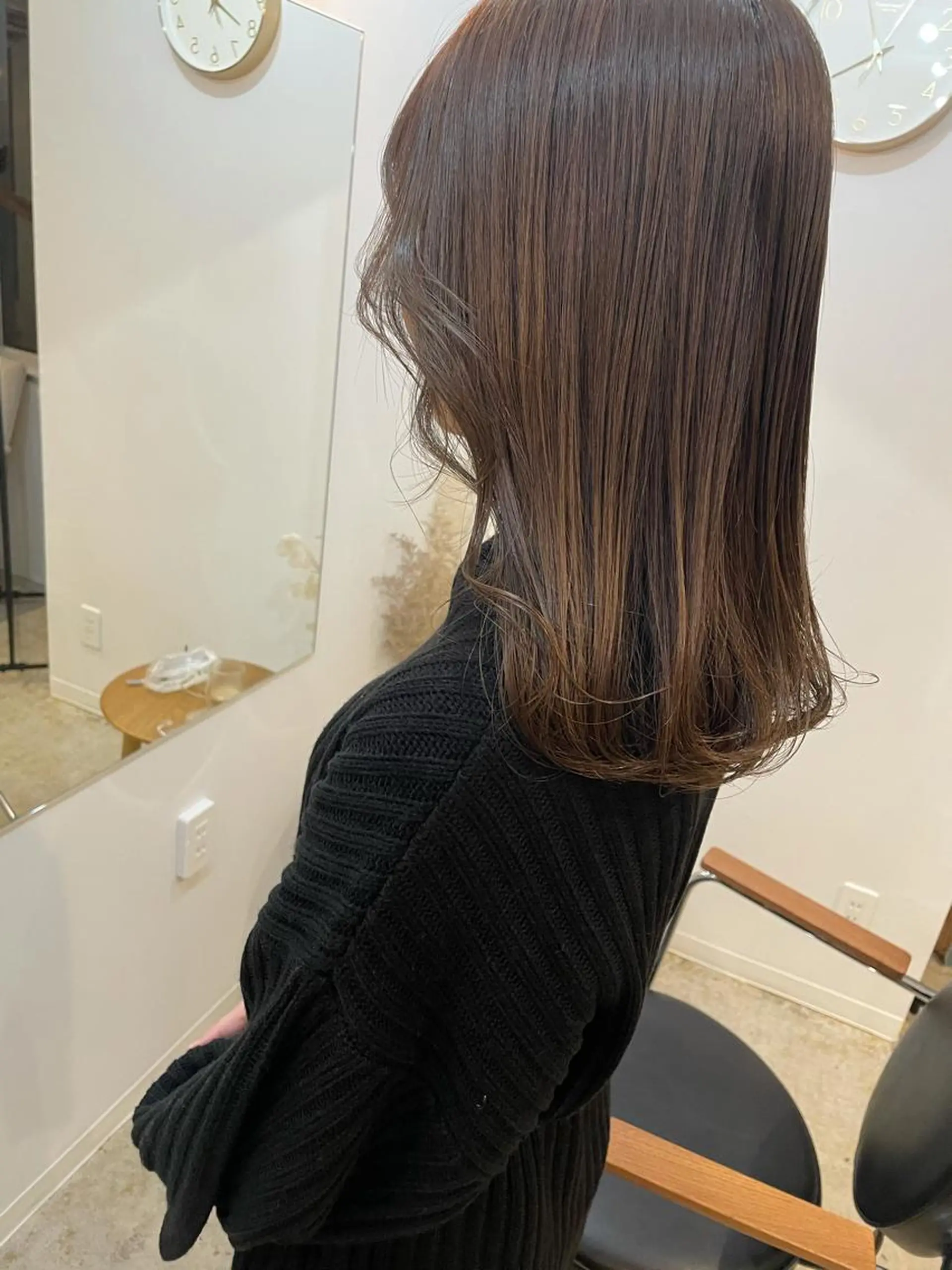 ミディアム カラー ヘアアレンジ ヘアカラー トリートメント ✿ 𝚜𝚊𝚔𝚒 ✿のヘアスタイル