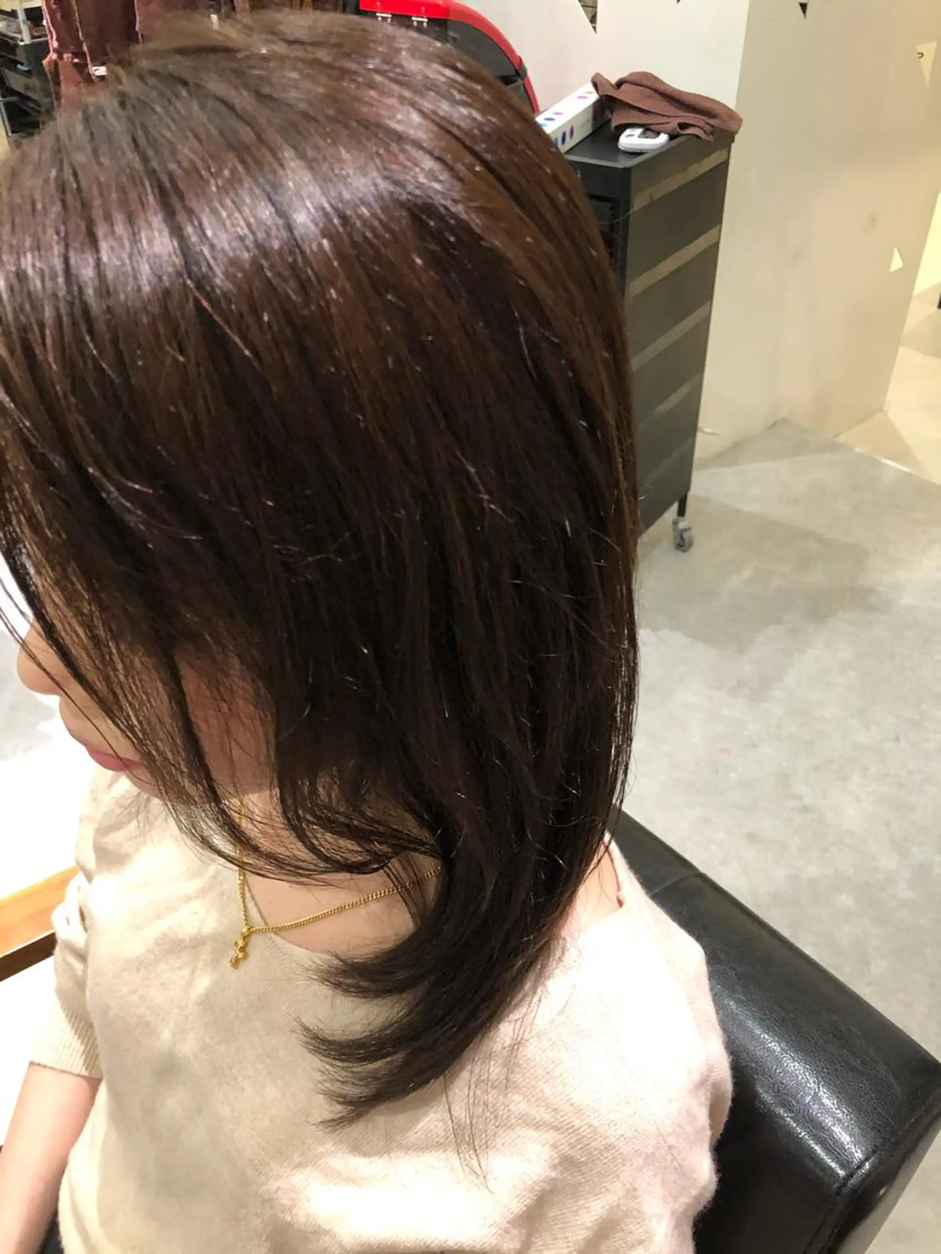 ミディアム カラー 髪質改善✨️透明感カ ラー✧*。山下さいみのヘアスタイル