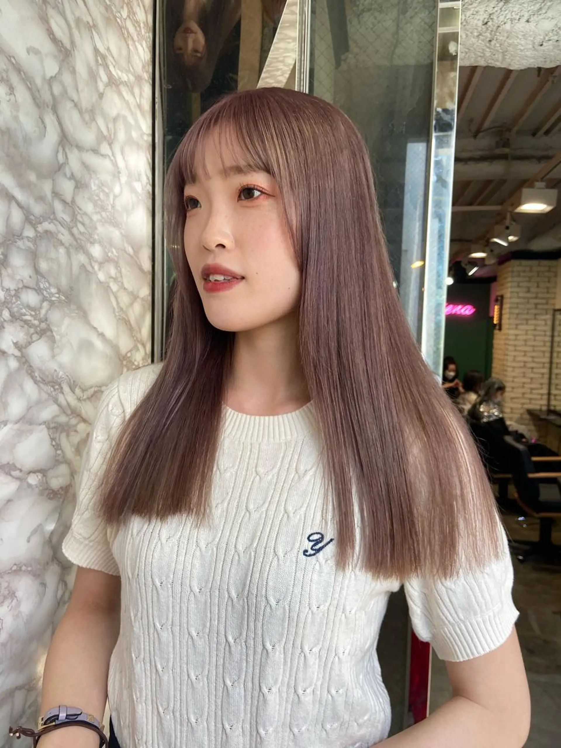 ロング カラー カット トリートメント 地毛風艶カラー🌿 喜多夏海のヘアスタイル