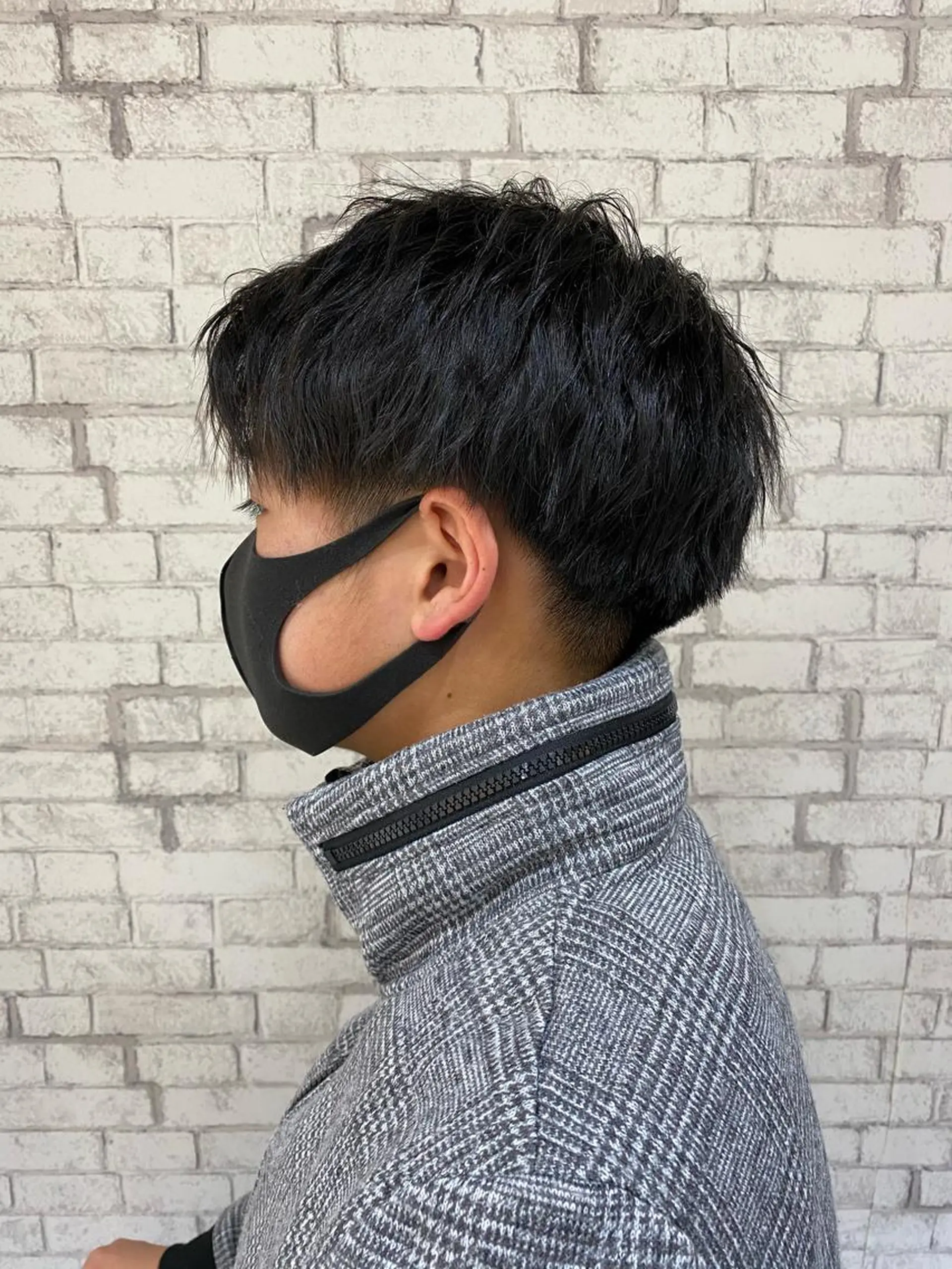 ショート ヘアアレンジ メンズ カット ブリーチなし艶カラー 東家のヘアスタイル