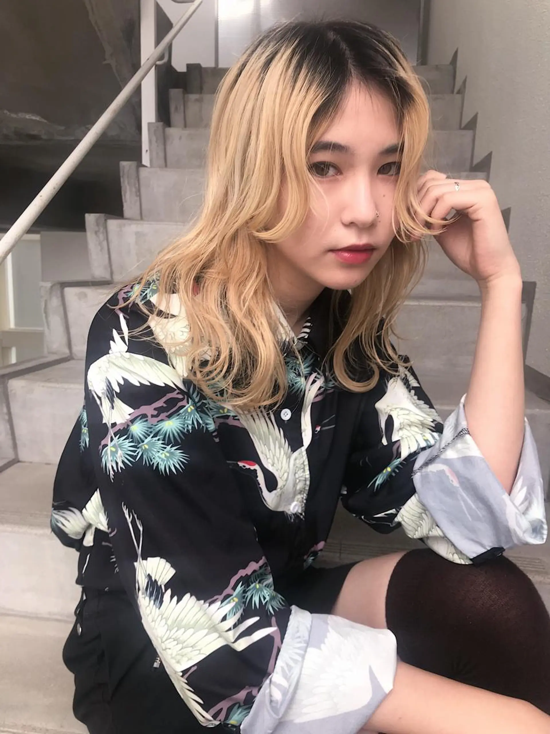 ロング 透明感カラー×艶🩶 🌟YOSHIKIのヘアスタイル
