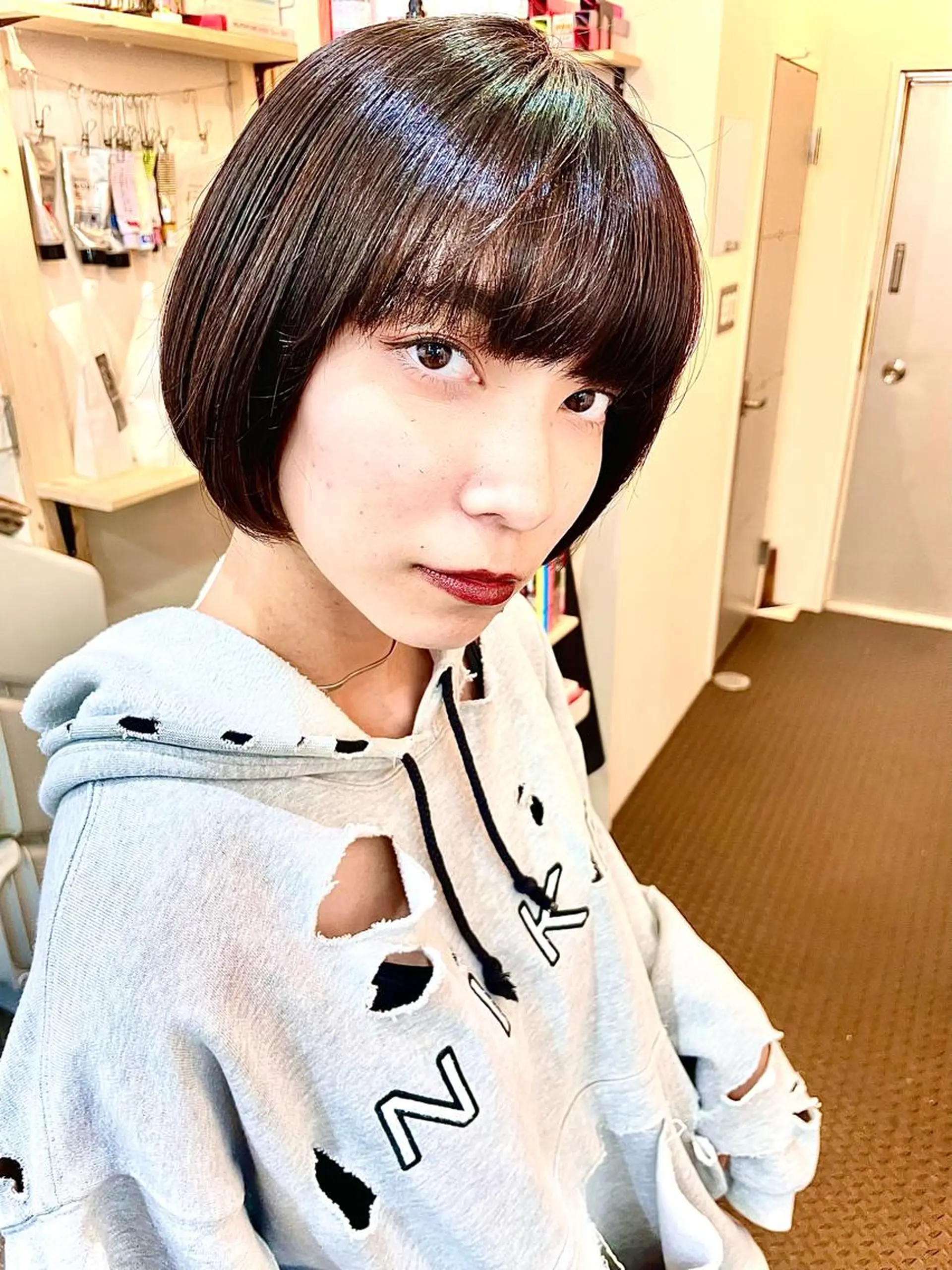 ショート カラー カット ヘアカラー トリートメント 水素トリートメント／ 髪質改善/ナカノメのヘアスタイル