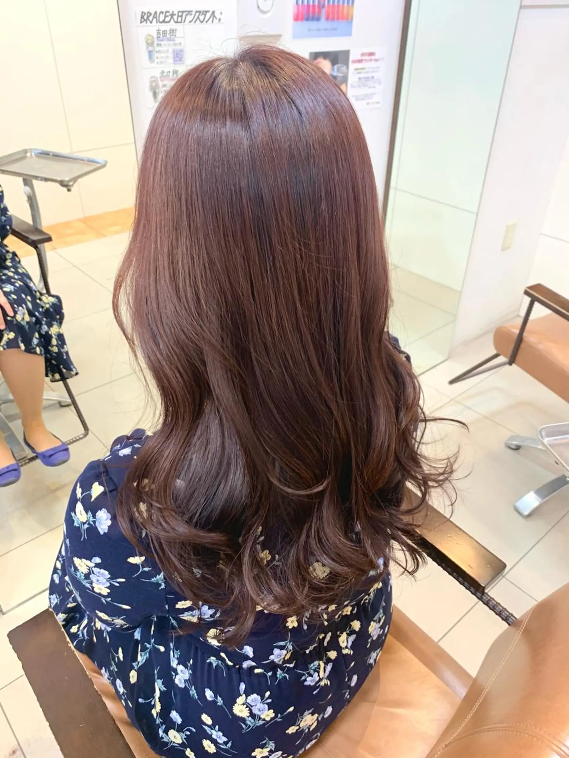 ロング カット ヘアカラー 明石遼/ベージュ / ピンクのヘアスタイル