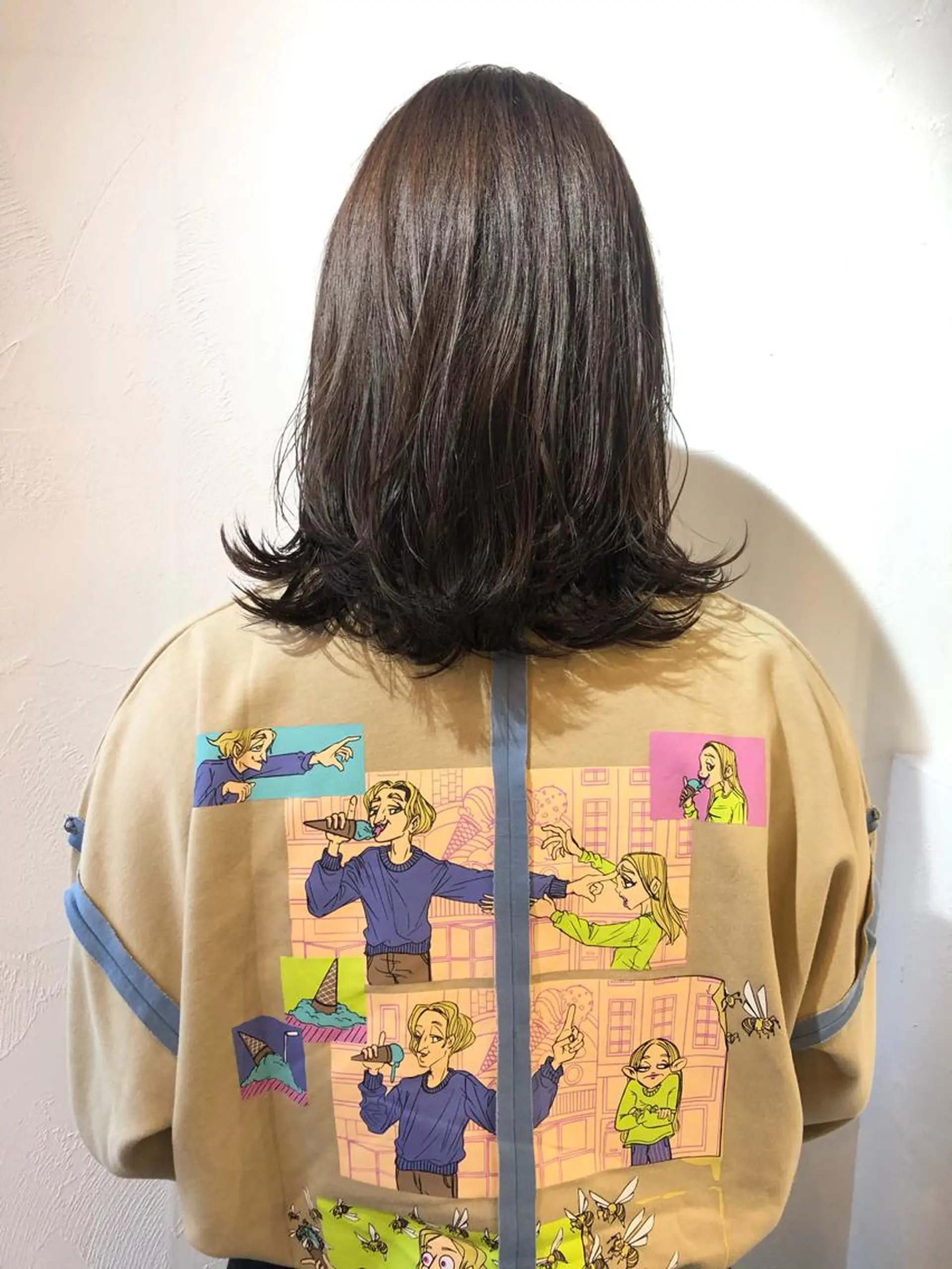 ミディアム カラー 透明感カラー グレージュ ベイリコルド　アトリ 店長　宮城一真のヘアスタイル