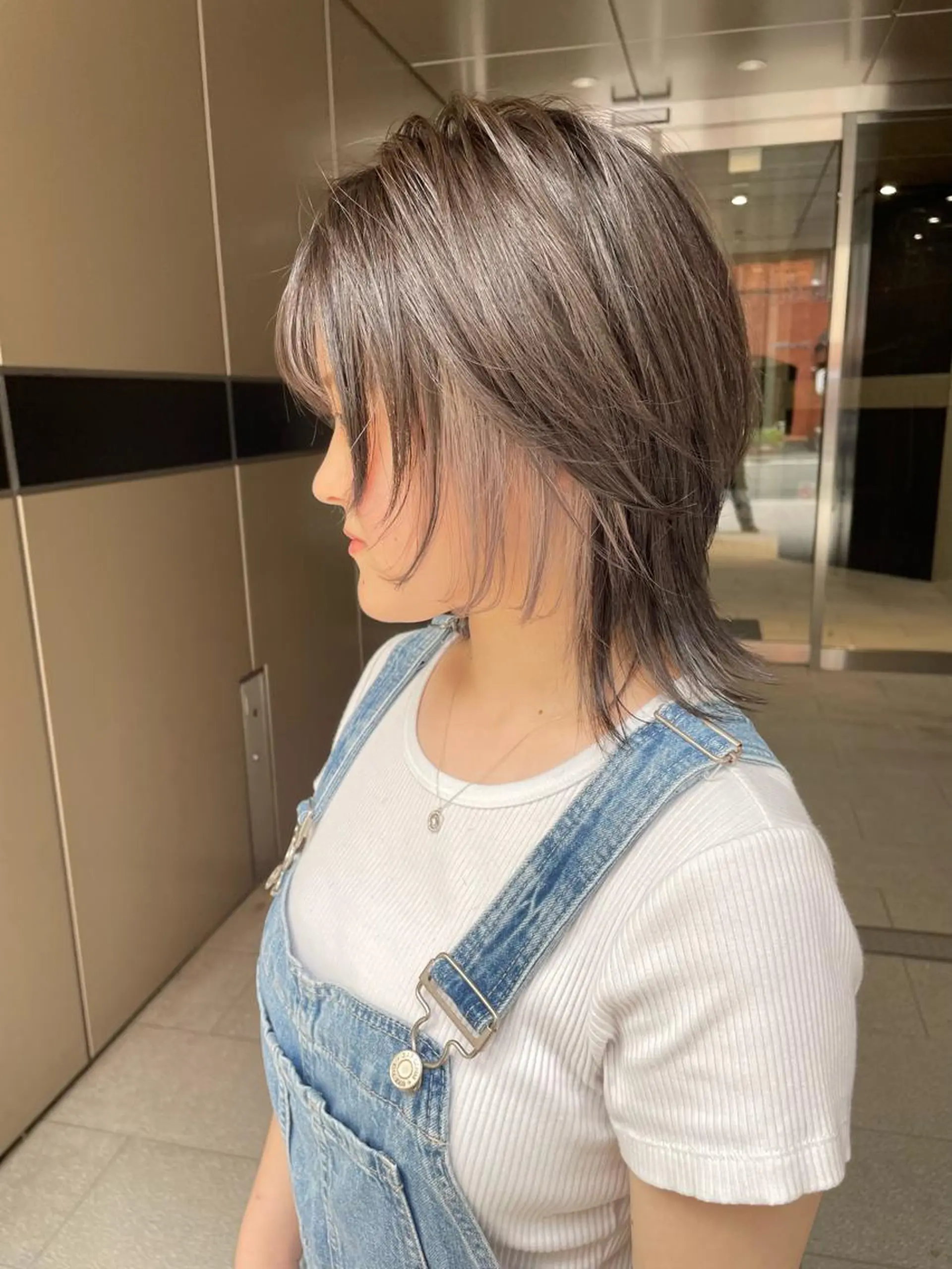 ショート カラー ブリーチ グレージュ ラベンダーカラー ラベンダーグレージュ ラベンダーグレー ヘアカラー レイヤー/大人メンズ パーマ🌀 平島拓也のヘアスタイル