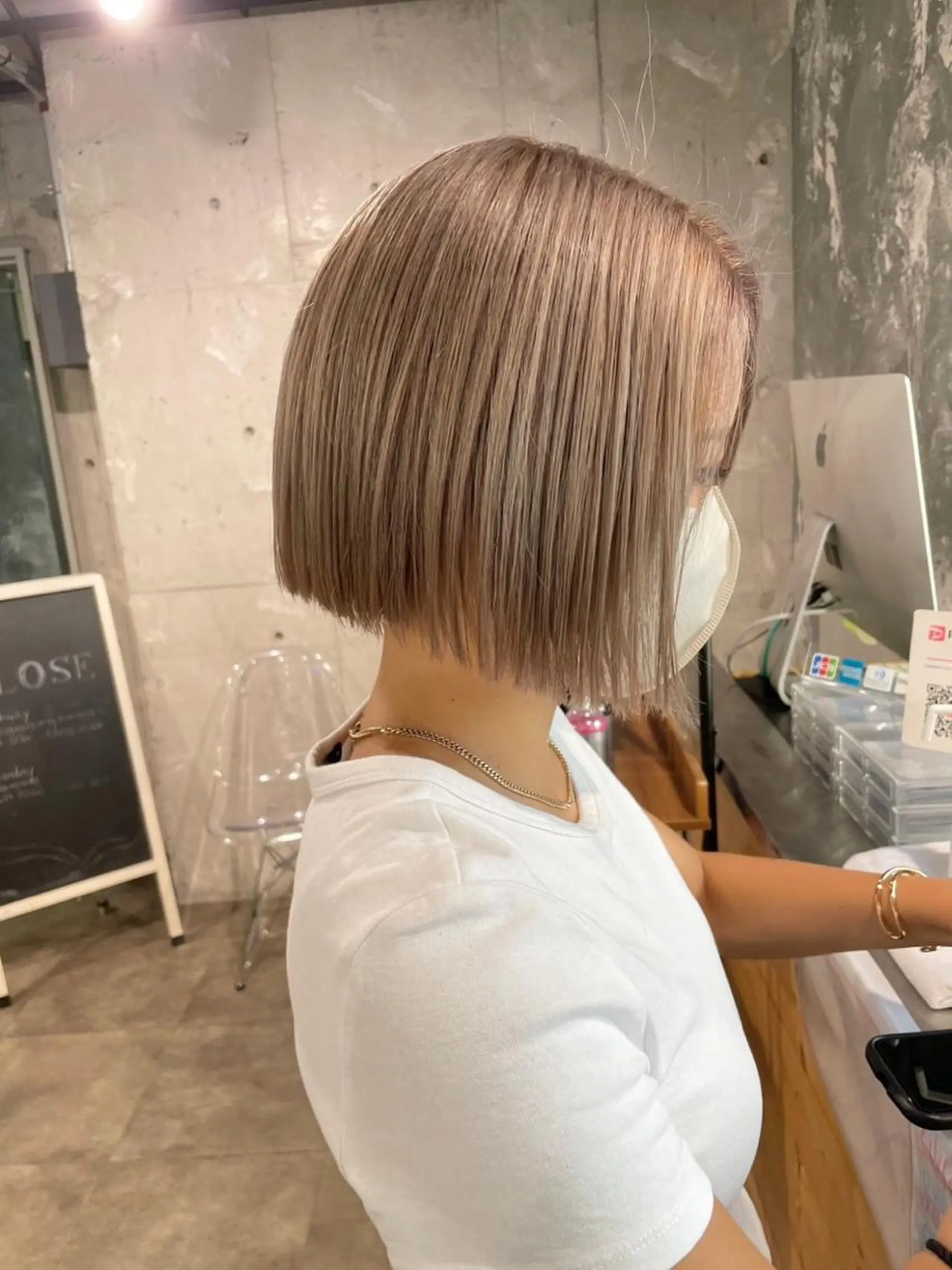 ショート カラー ヘアアレンジ メンズ ボブ ショートヘア 【縮毛矯正ブリーチ】 MANATO🌈のヘアスタイル