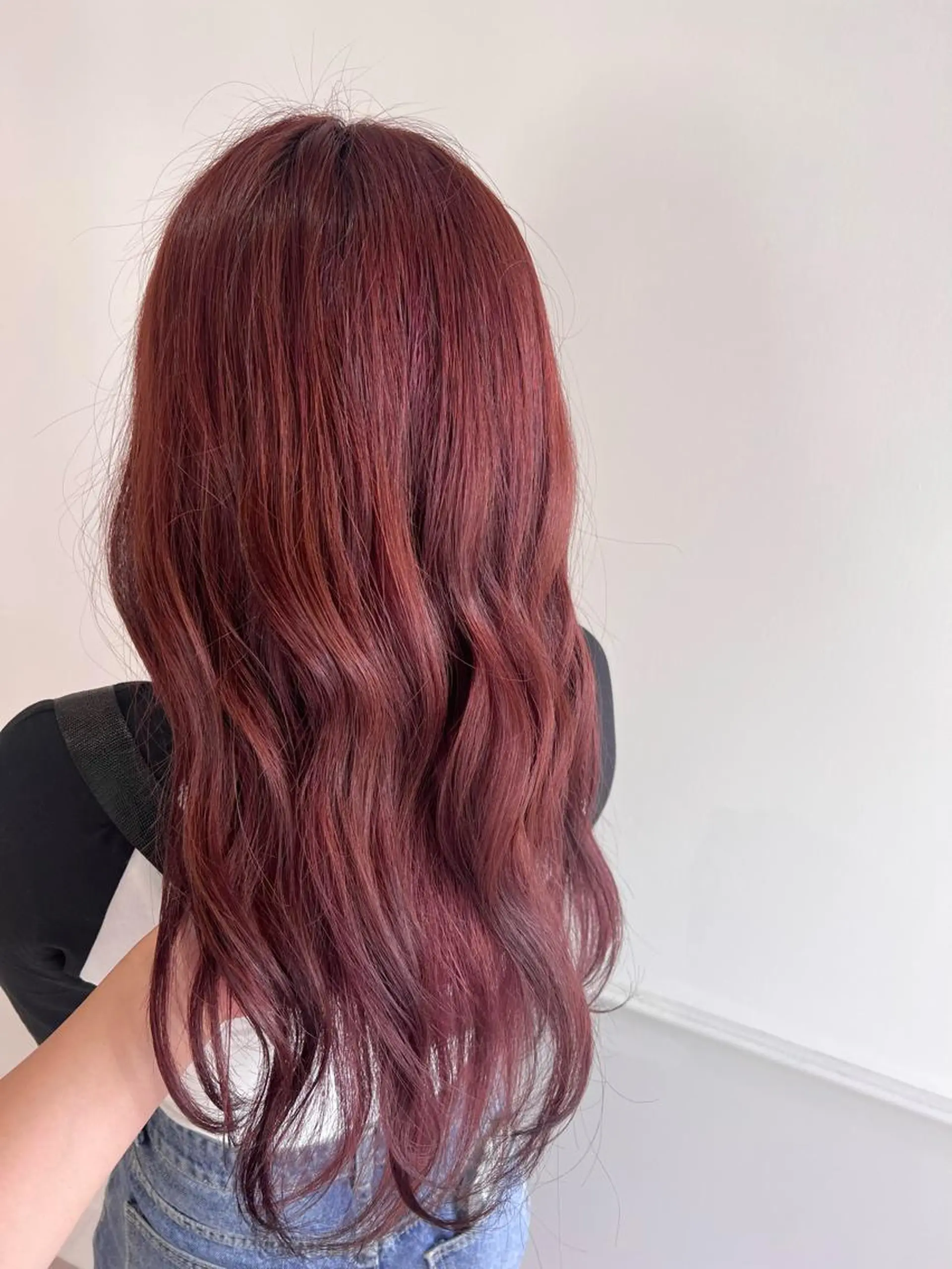 カラー ブラウンカラー ピンクカラー ヘアカラー 瀬戸 杏珠のヘアスタイル