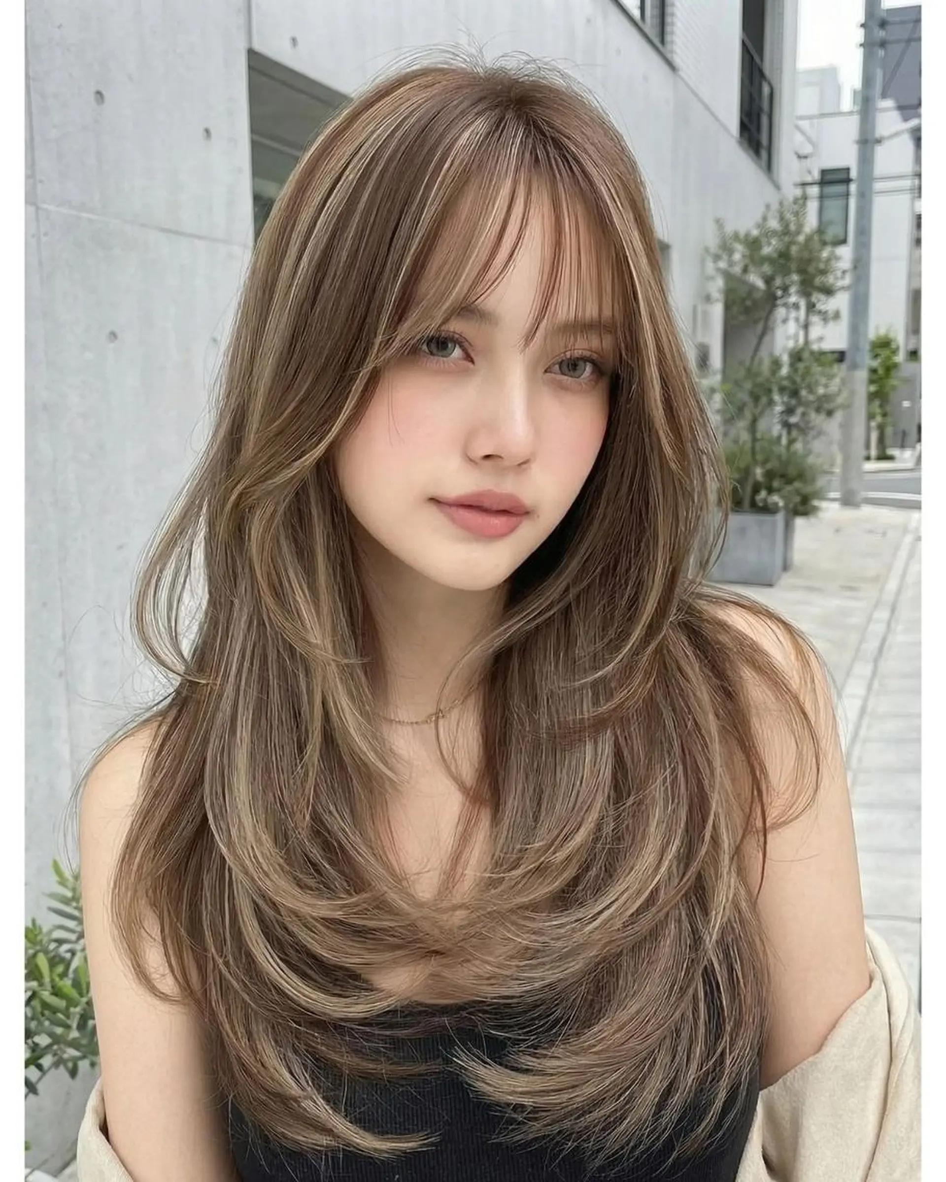 ロング カット トリートメント 🍎レイヤー/蓮太/ ブリーチなしカラーのヘアスタイル