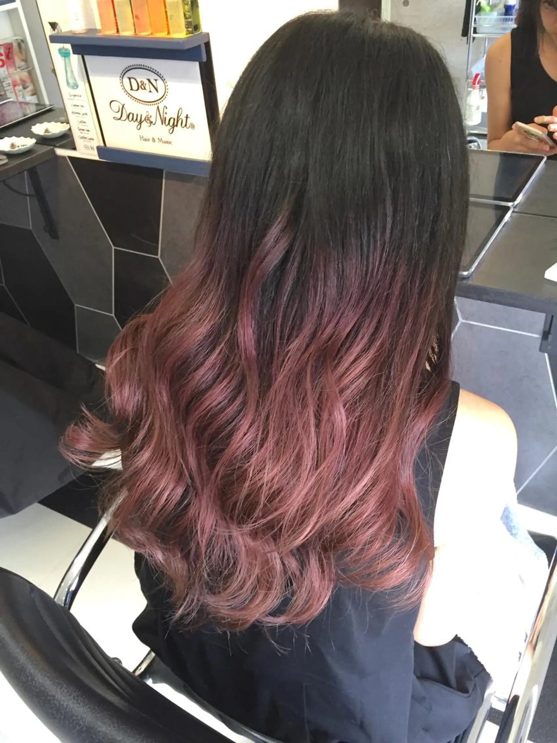 ロング カラー ピンクカラー 統括ディレクター kuriのヘアスタイル