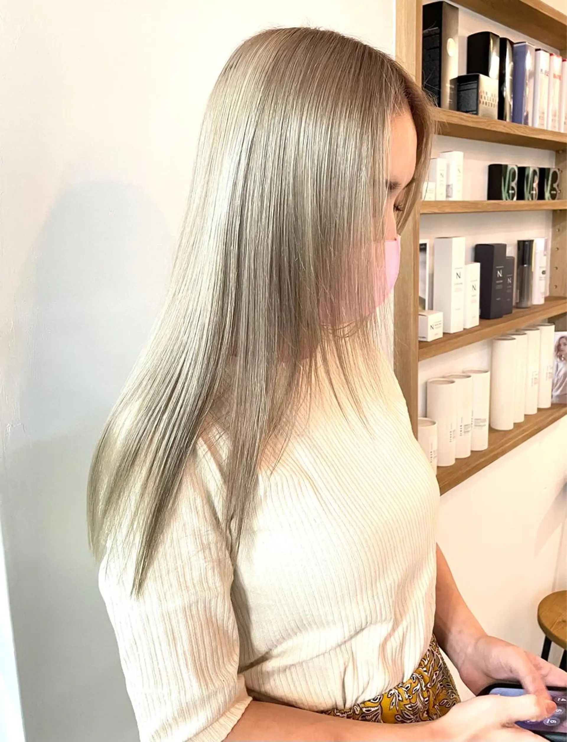 ロング 難波/心斎橋/ボブ/ 髪質改善/ハイトーンのヘアスタイル