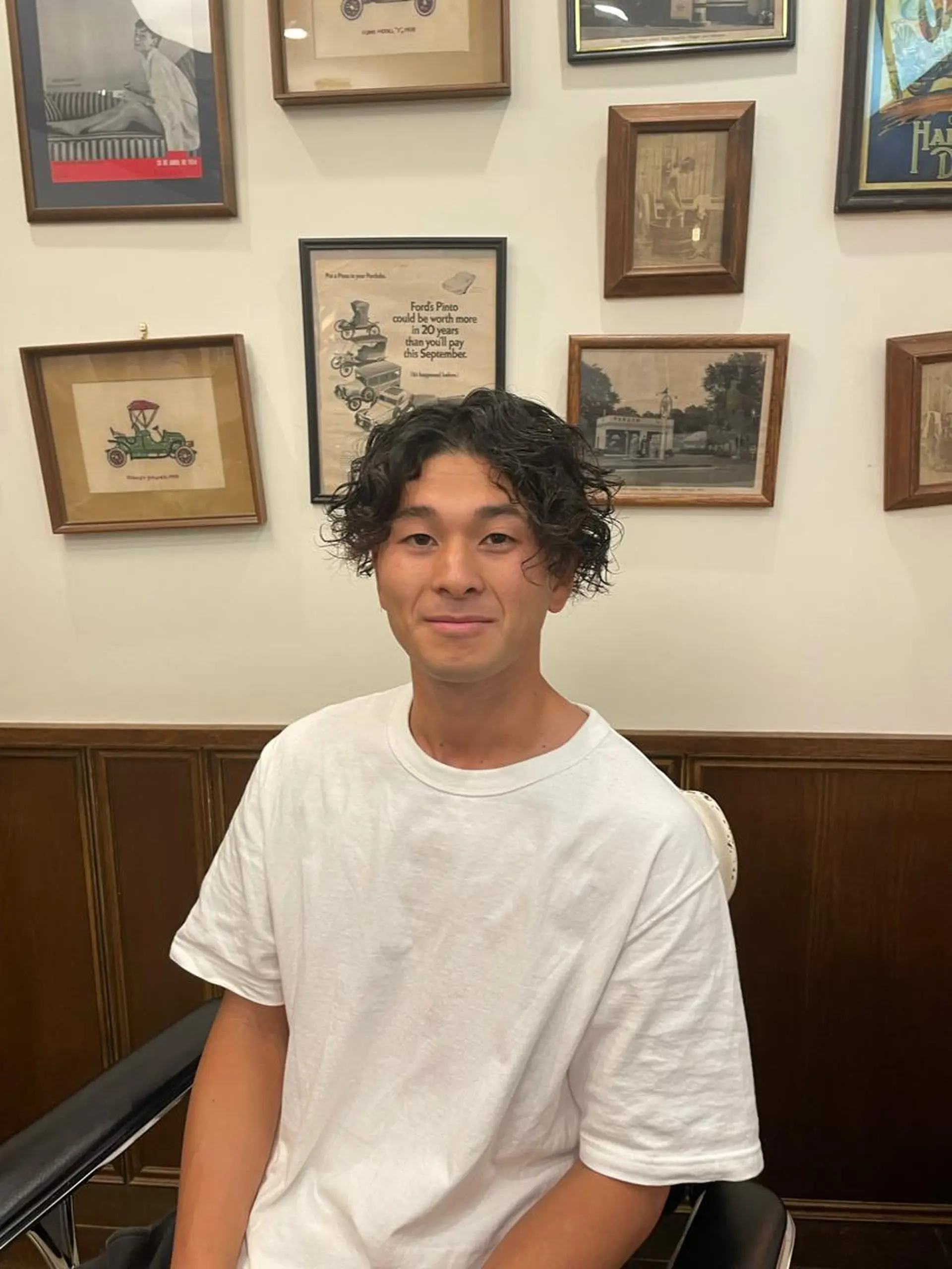 ショート カラー パーマ メンズ カット指名No1漆原 聡のヘアスタイル