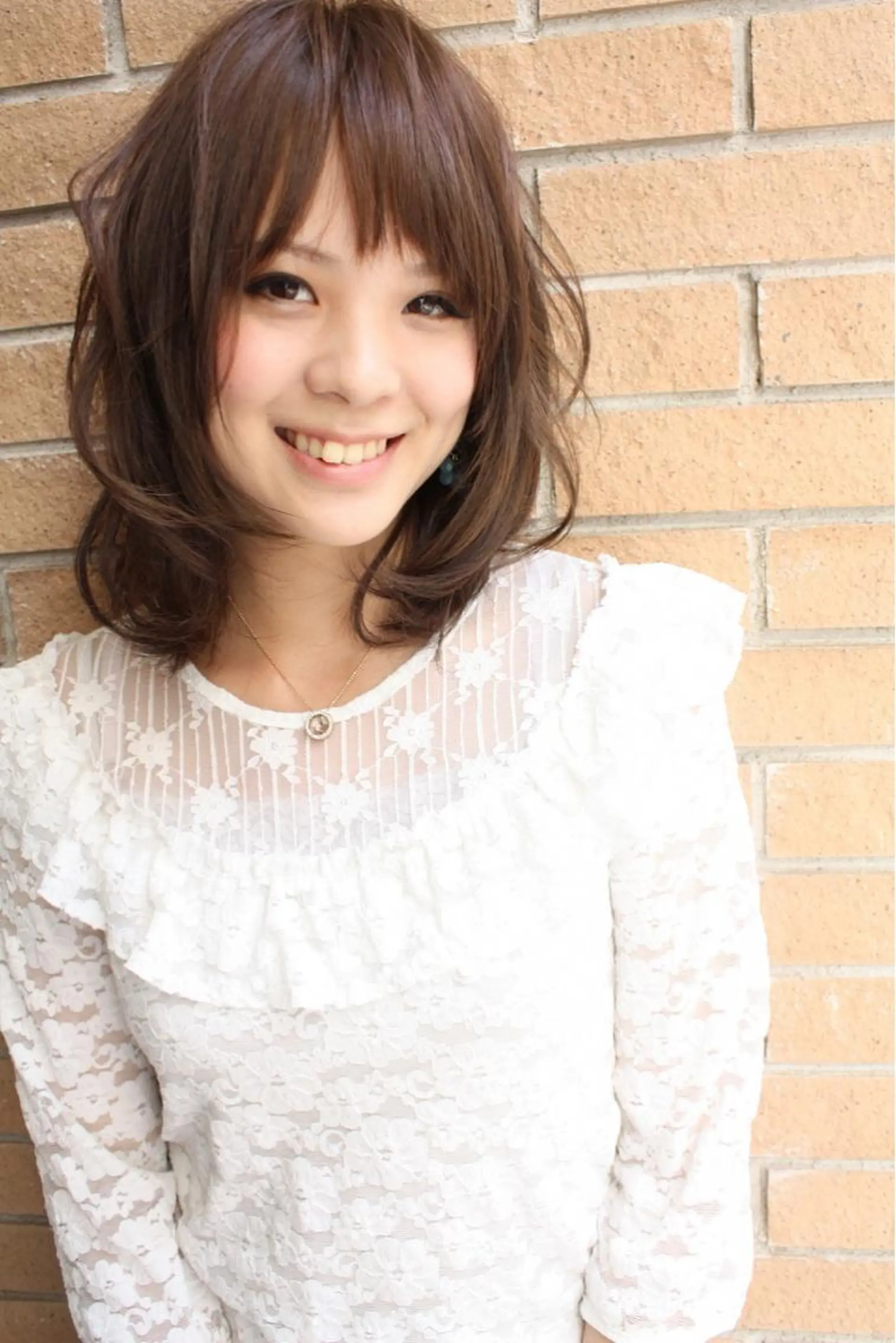 ミディアム パーマ 髪質改善 縮毛矯正 tuuli トゥーリのヘアスタイル