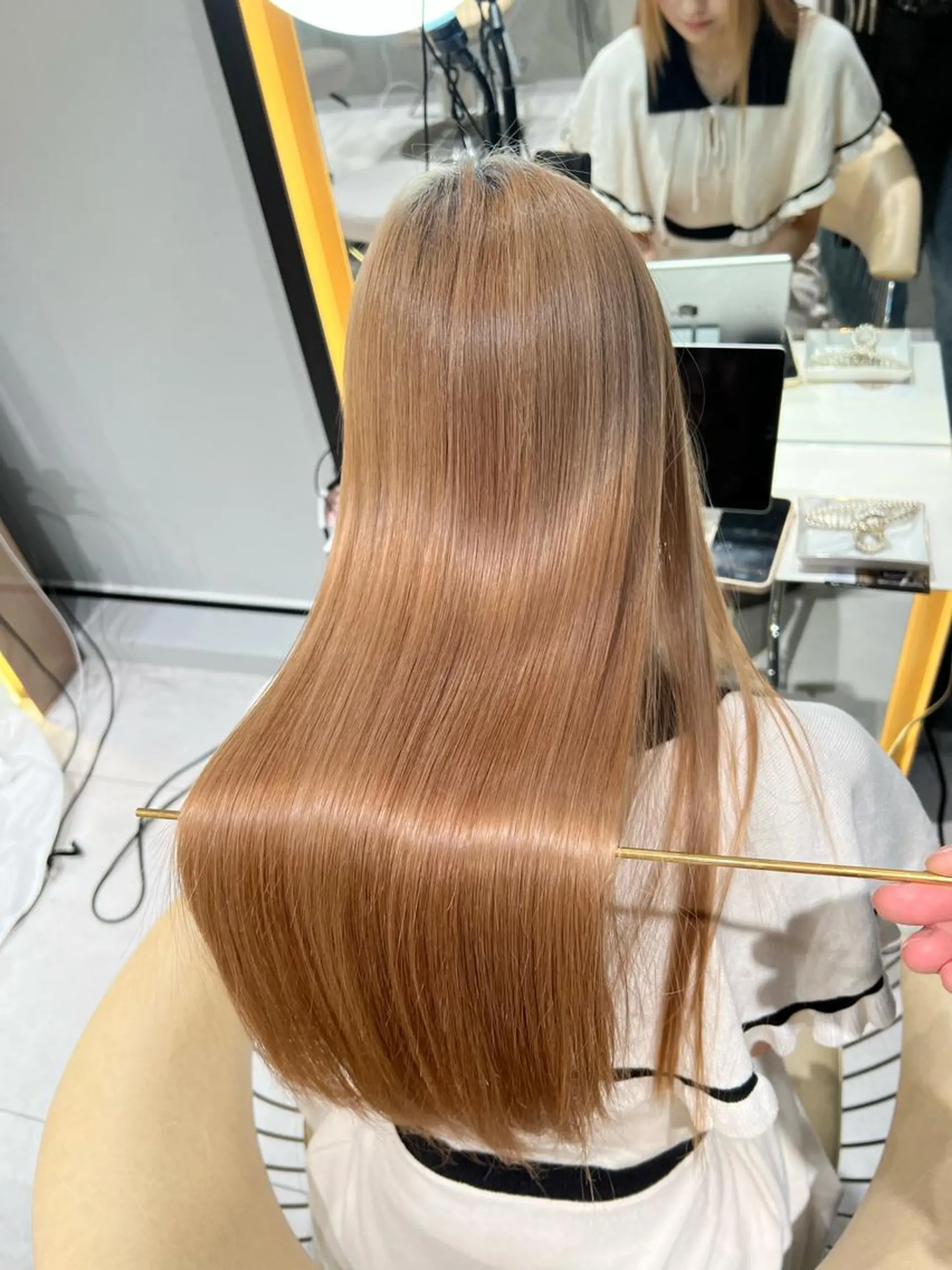 ロング 髪質改善 カット トリートメント 福岡縮毛矯正✨️ ストレート 向井和輝のヘアスタイル