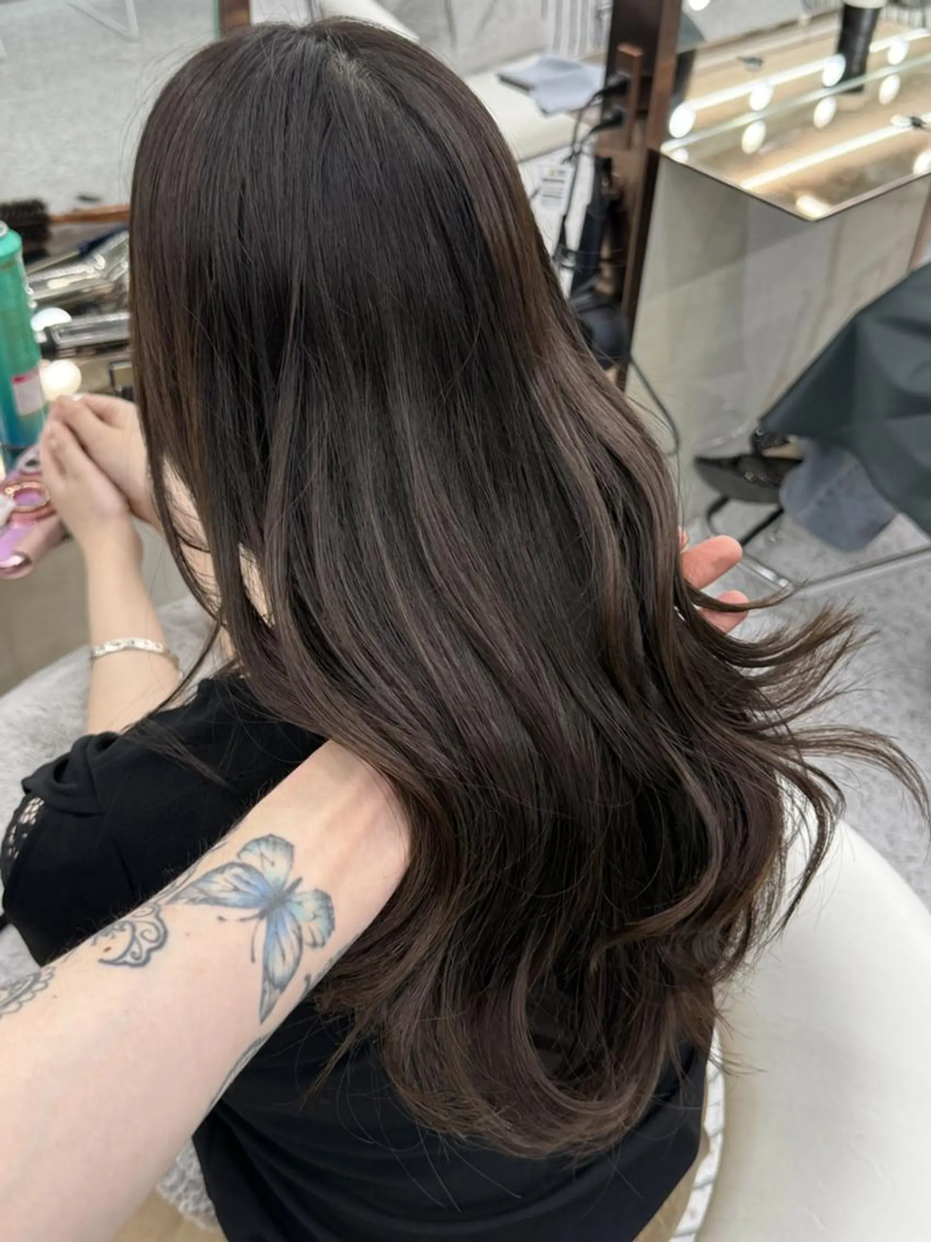 カラー ロング カット ヘアカラー トリートメント 大宮レイヤーカット ハッシュ　柏崎颯刀のヘアスタイル