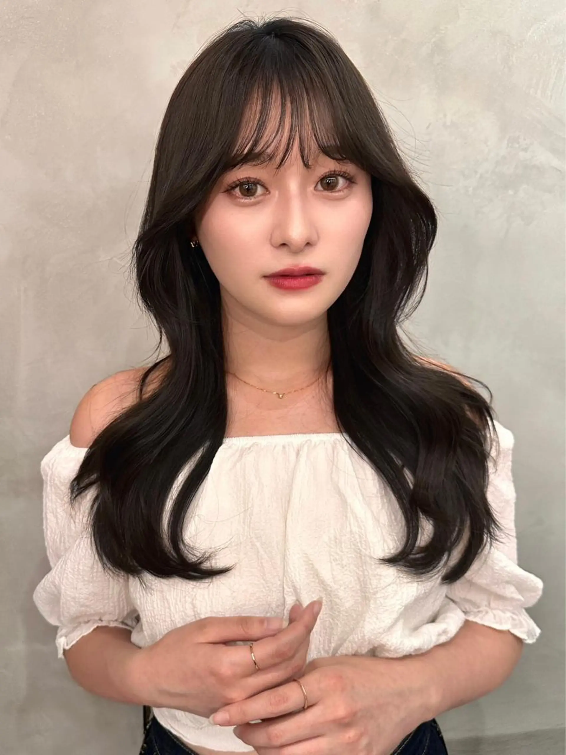 ロング カラー ヘアアレンジ アッシュ 黒髪 ブリーチ ブルーカラー ブルーブラック 🔶似合わせセンター パート/ヤス🔶のヘアスタイル