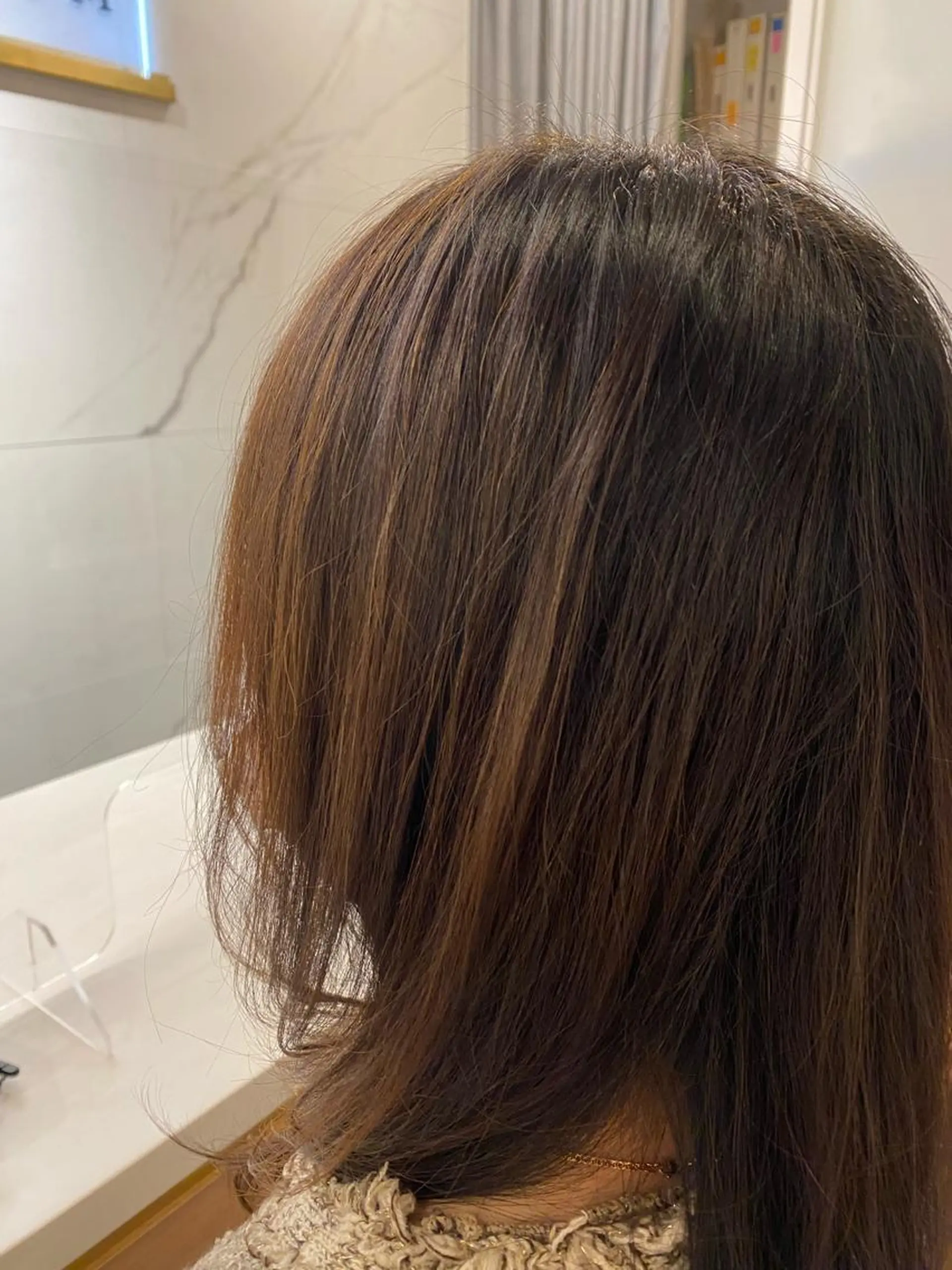 セミロング カラー 門崎未依/レイヤー/ メンズカット🪿🌼のヘアスタイル