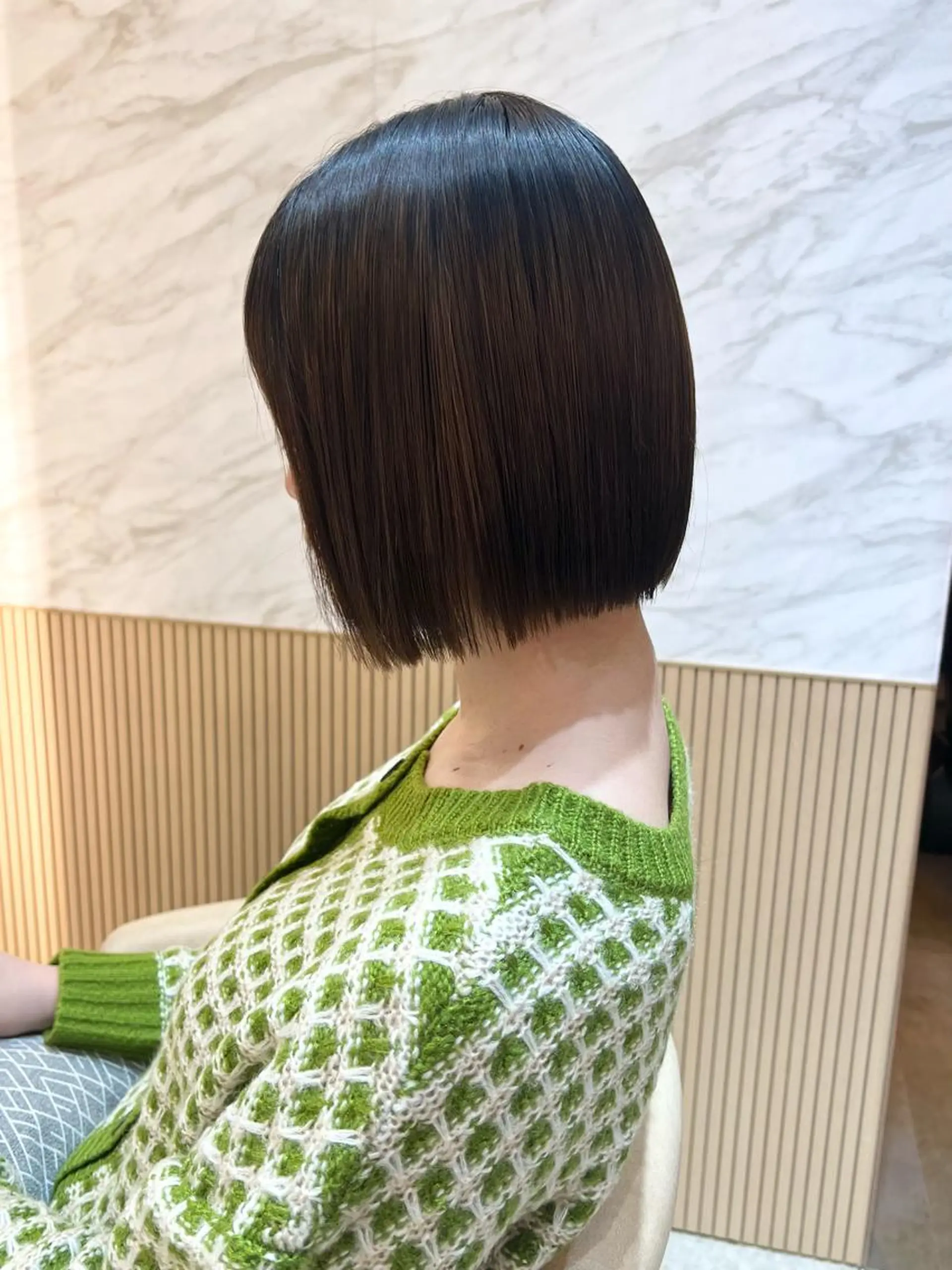 ショート ボブ/巻ける縮毛矯正 /韓国レイヤーはなのヘアスタイル