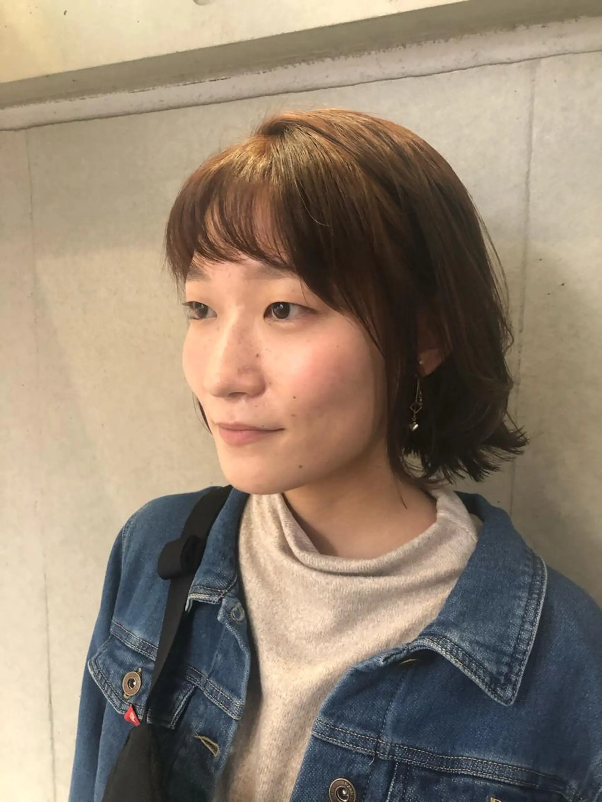 ミディアム カラー パーマ ヘアアレンジ 【白髪ぼかし 専門GBG】自由が丘のヘアスタイル