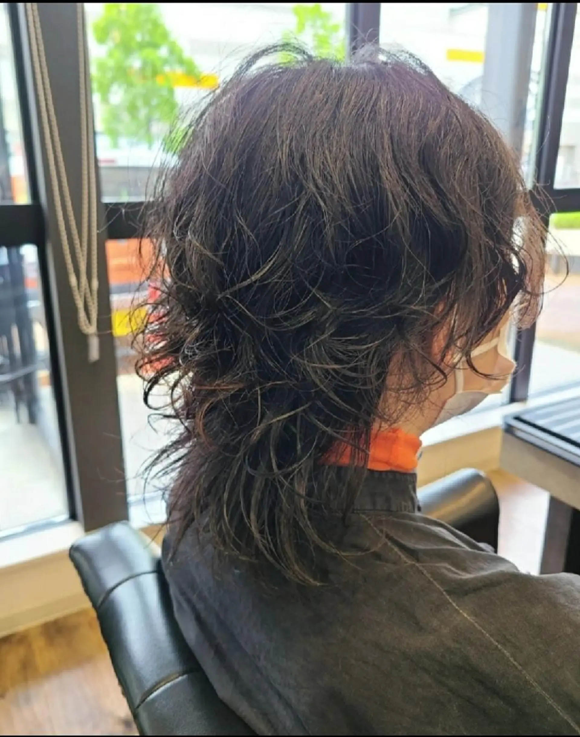 ミディアム パーマ ミディアムパーマ ウルフカット 関口 友菜のヘアスタイル