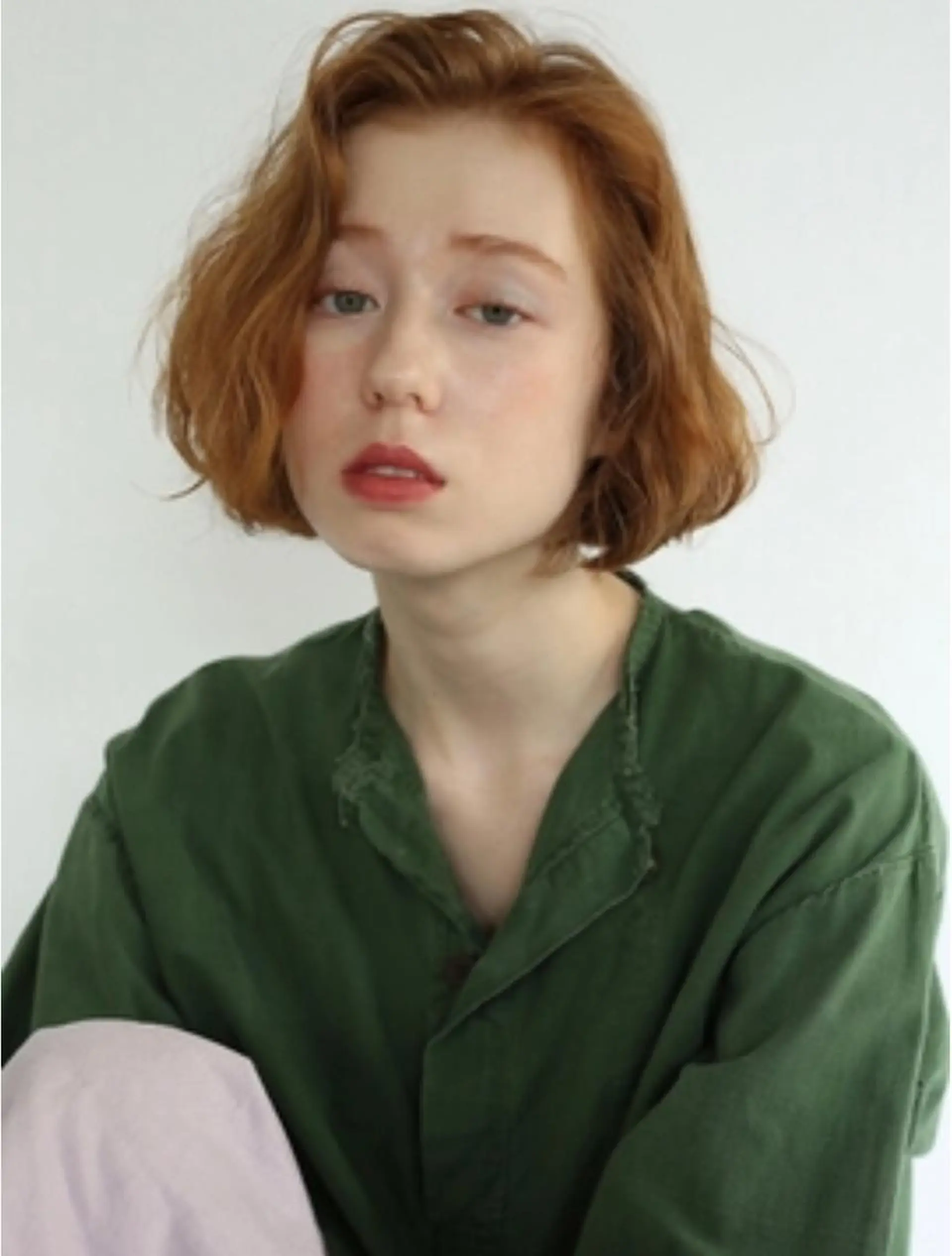 ショート カラー ヘアカラー トリートメント ボブ／レイヤー／艶 🦕risa  森下のヘアスタイル