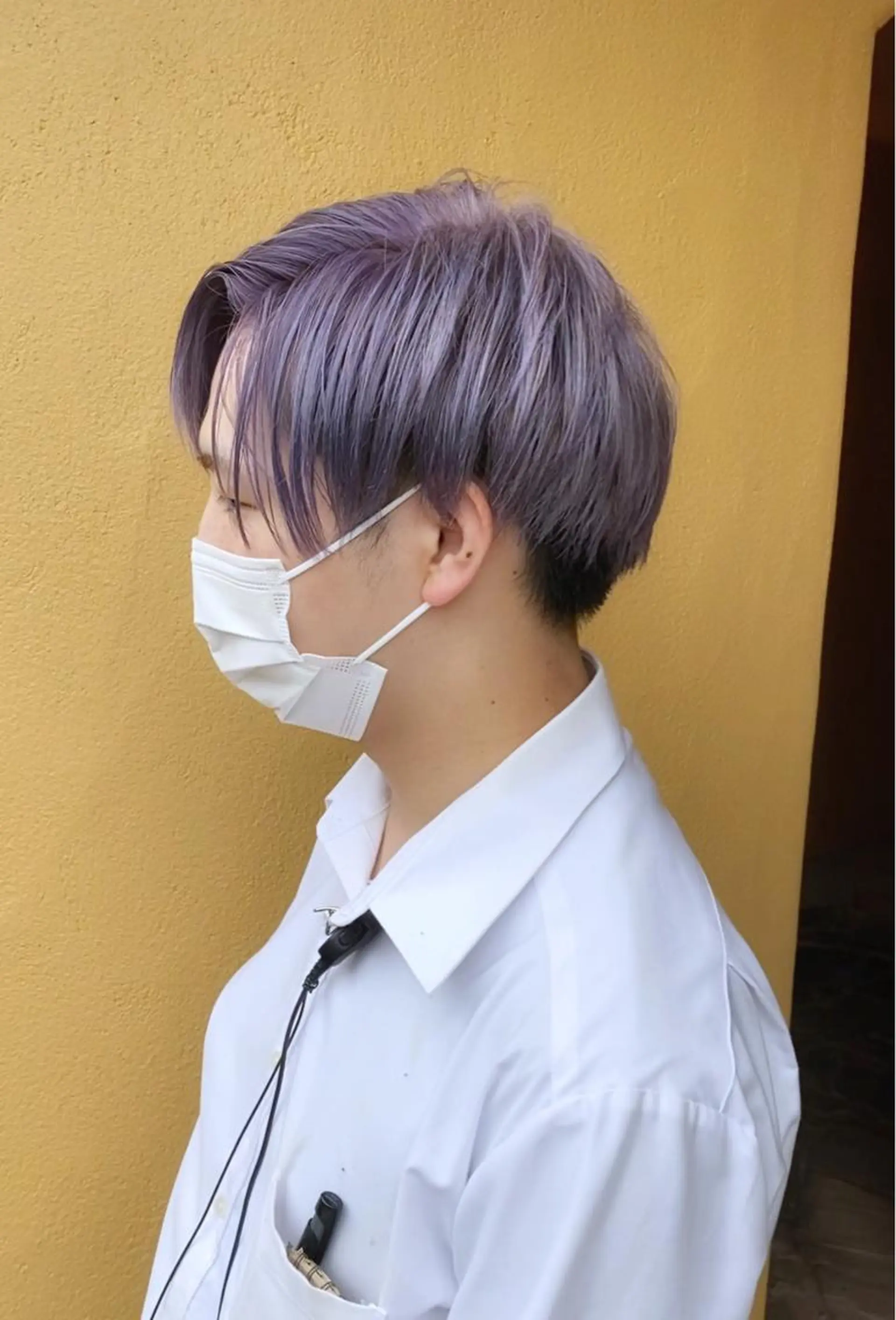 ショート カラー ハイトーンカラー パープルカラー 太田 康治のヘアスタイル