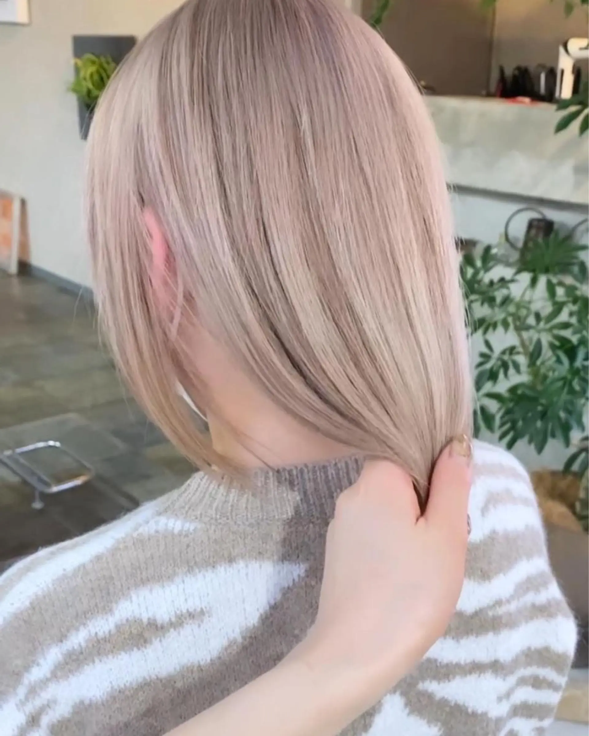 ミディアム カラー ハイトーンカラー 藤田 清志のヘアスタイル