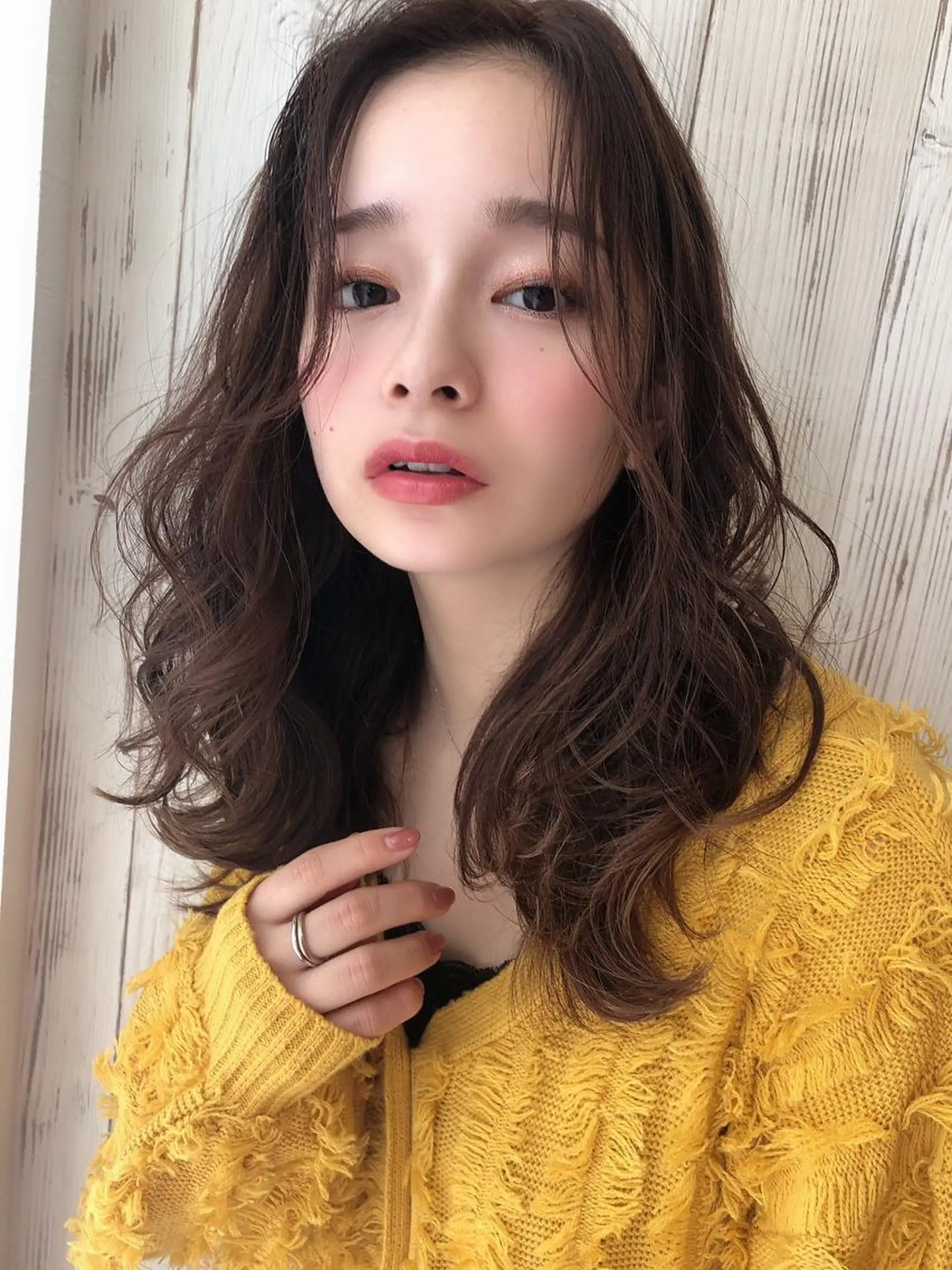 セミロング カラー ルービック 奈良のヘアスタイル