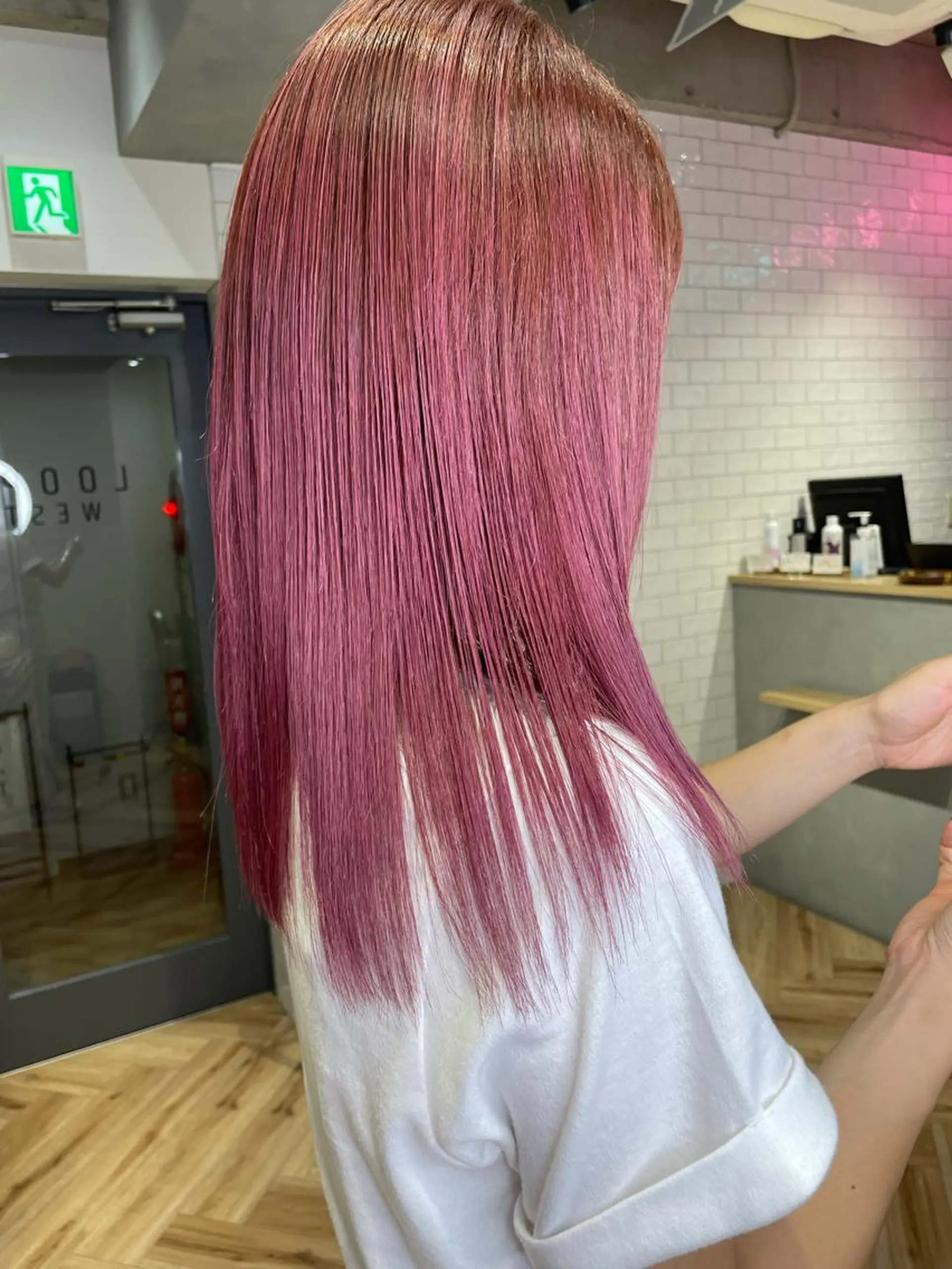 ロング ヘアカラー もり まりものヘアスタイル