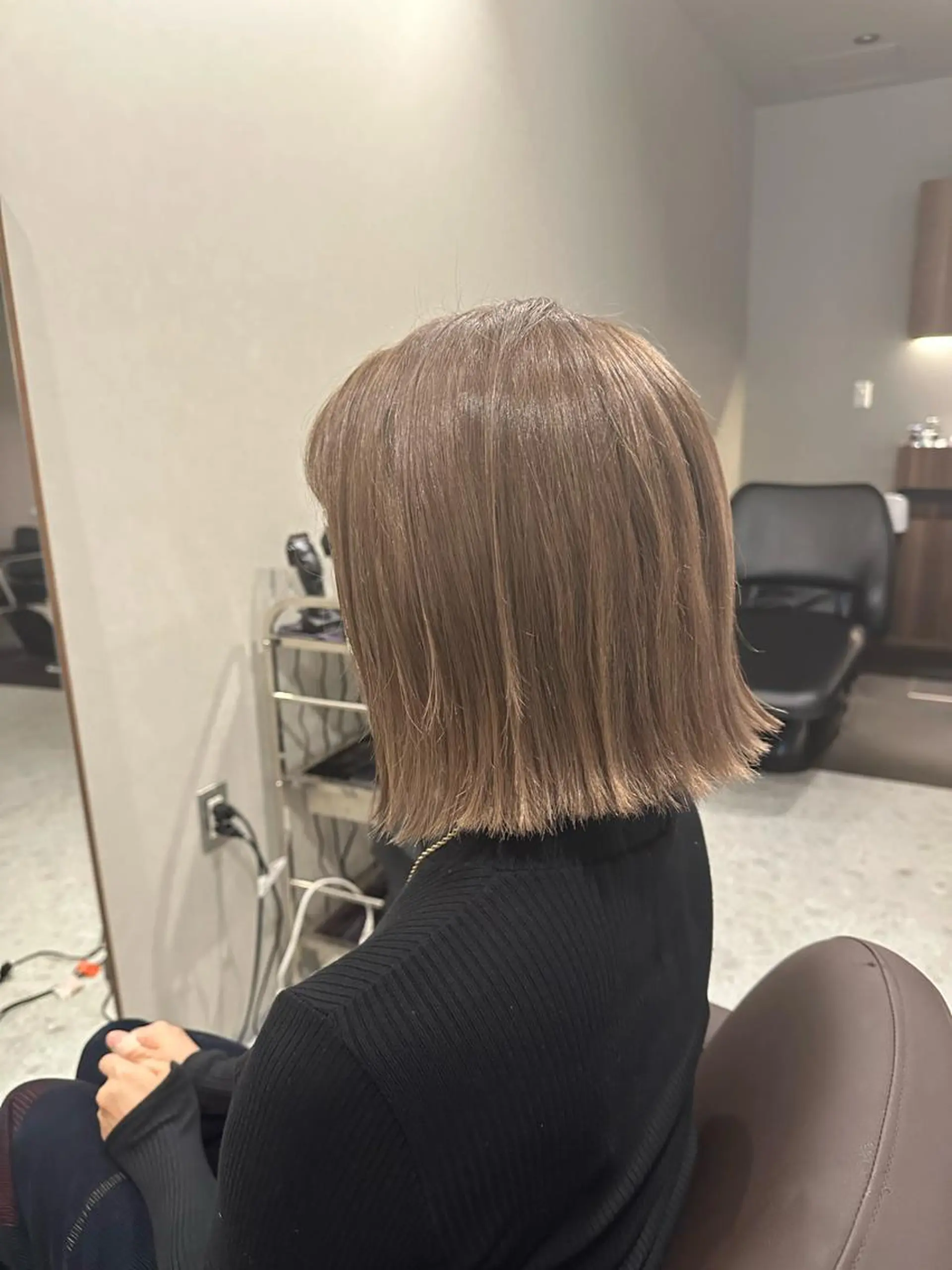 ミディアム 外ハネヘア ヘアカラー Forest. -髪質改善-のヘアスタイル