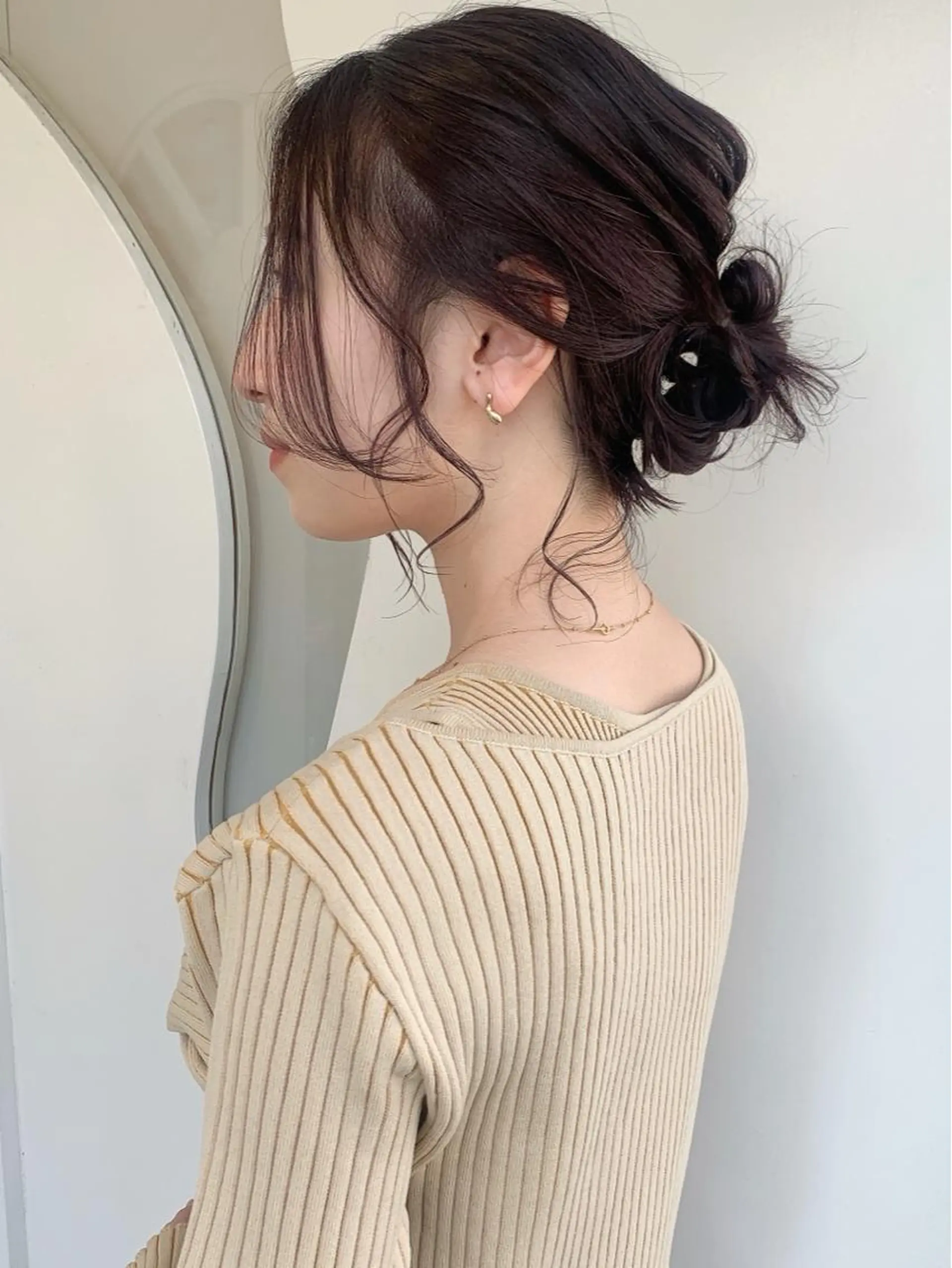 ヘアアレンジ お団子ヘア 簡単アレンジ カット ヘアカラー 【ボブ/個室サロン】 癒し空間mimuraのヘアスタイル