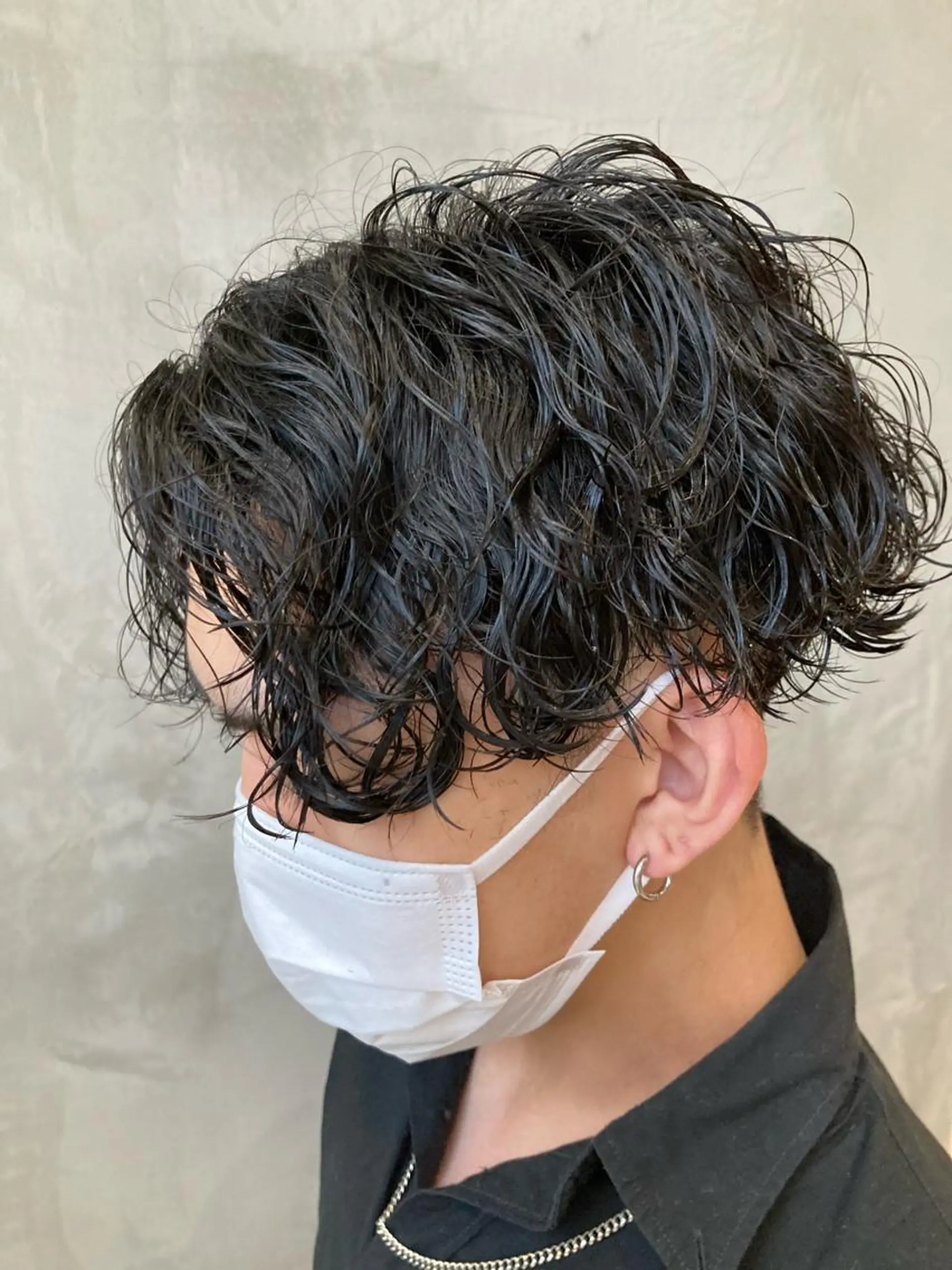 ショート パーマ メンズ メンズパーマ 刈り上げ fifth JINGUMAE所属・波巻きスパイラルパー マ/シャドウパーマ駿のヘアスタイル