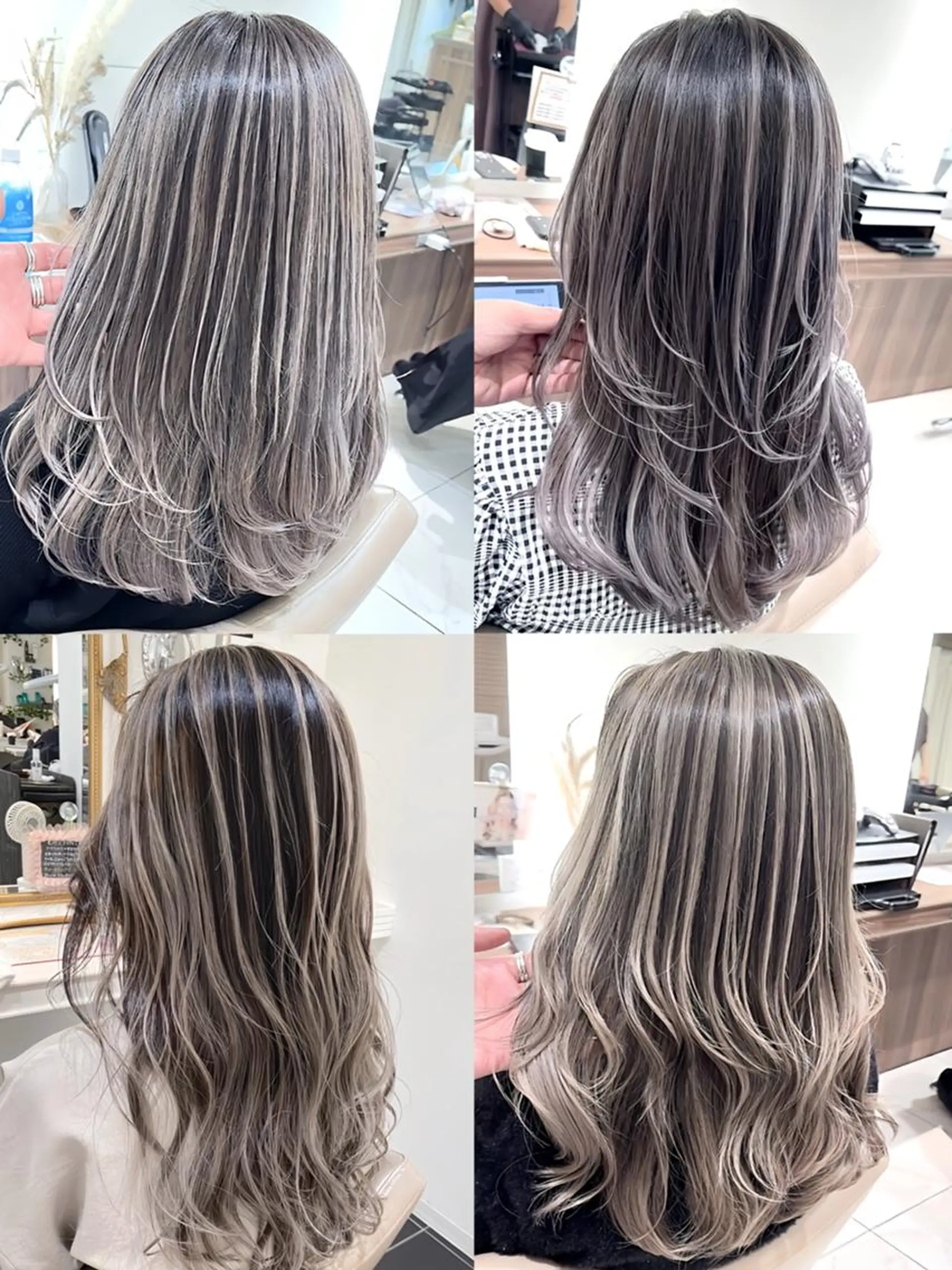 カラー ロング バレイヤージュ 髪質改善 レイヤーカット カット ヘアカラー トリートメント 山崎俊輔/髪質改善 /バレイヤージュのヘアスタイル