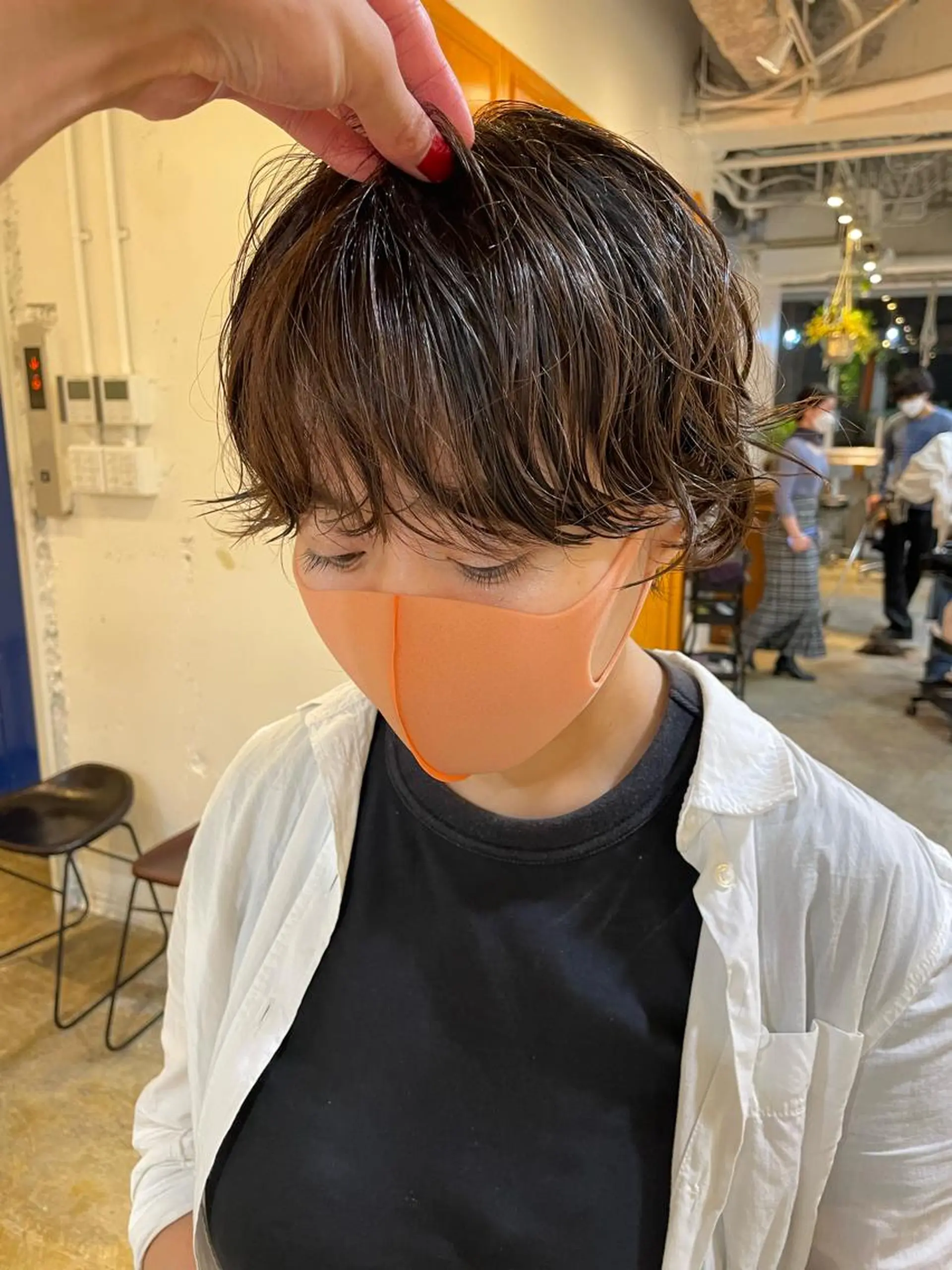 ショート カラー パーマ ショートヘア カット パーマ トリートメント レイヤー/似合わせ TAKUYAのヘアスタイル