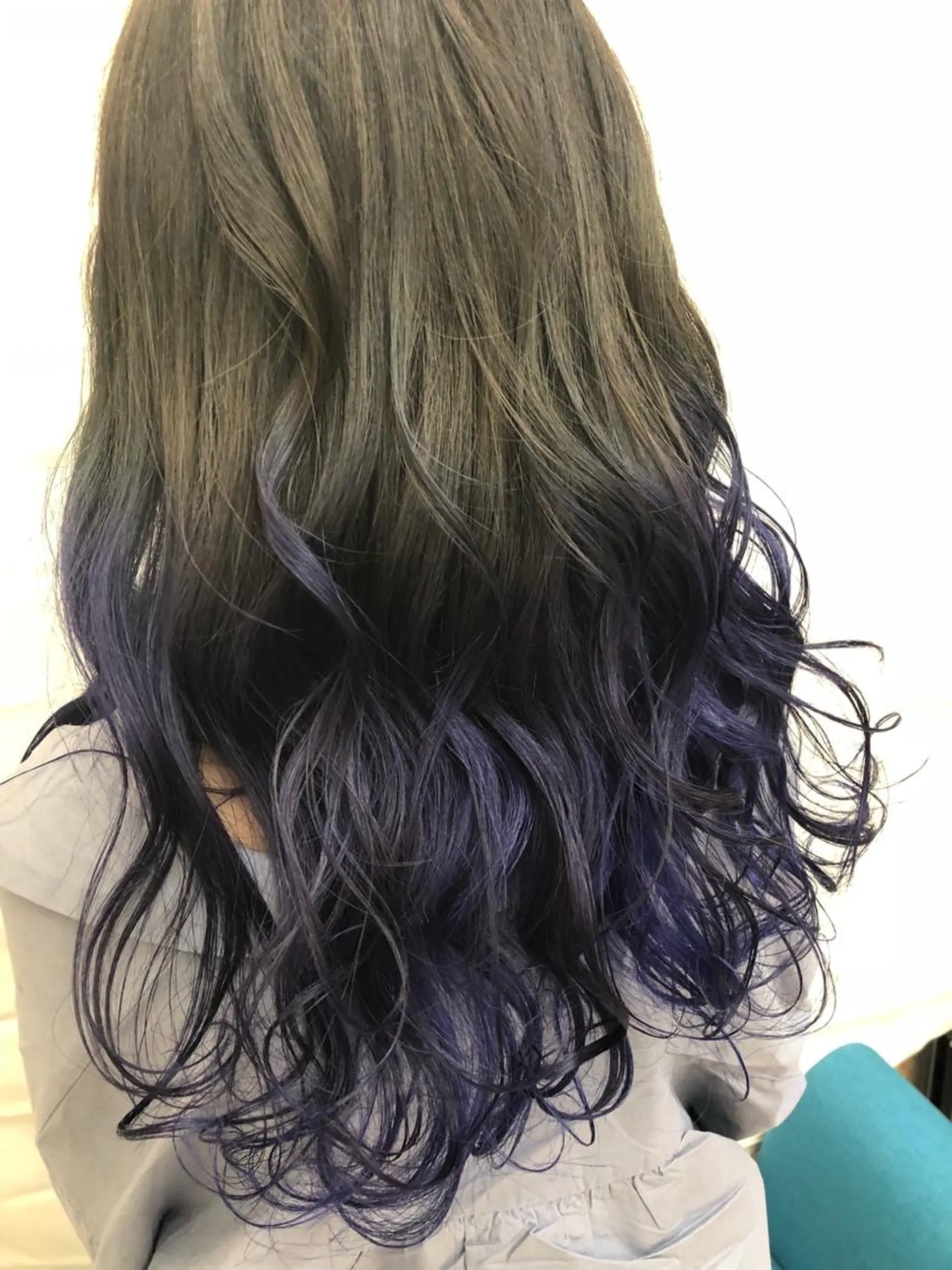 ロング カラー ブルーカラー グレージュ カット ヘアカラー トリートメント 髪質改善/美髪矯 正ヤマモトハルキのヘアスタイル