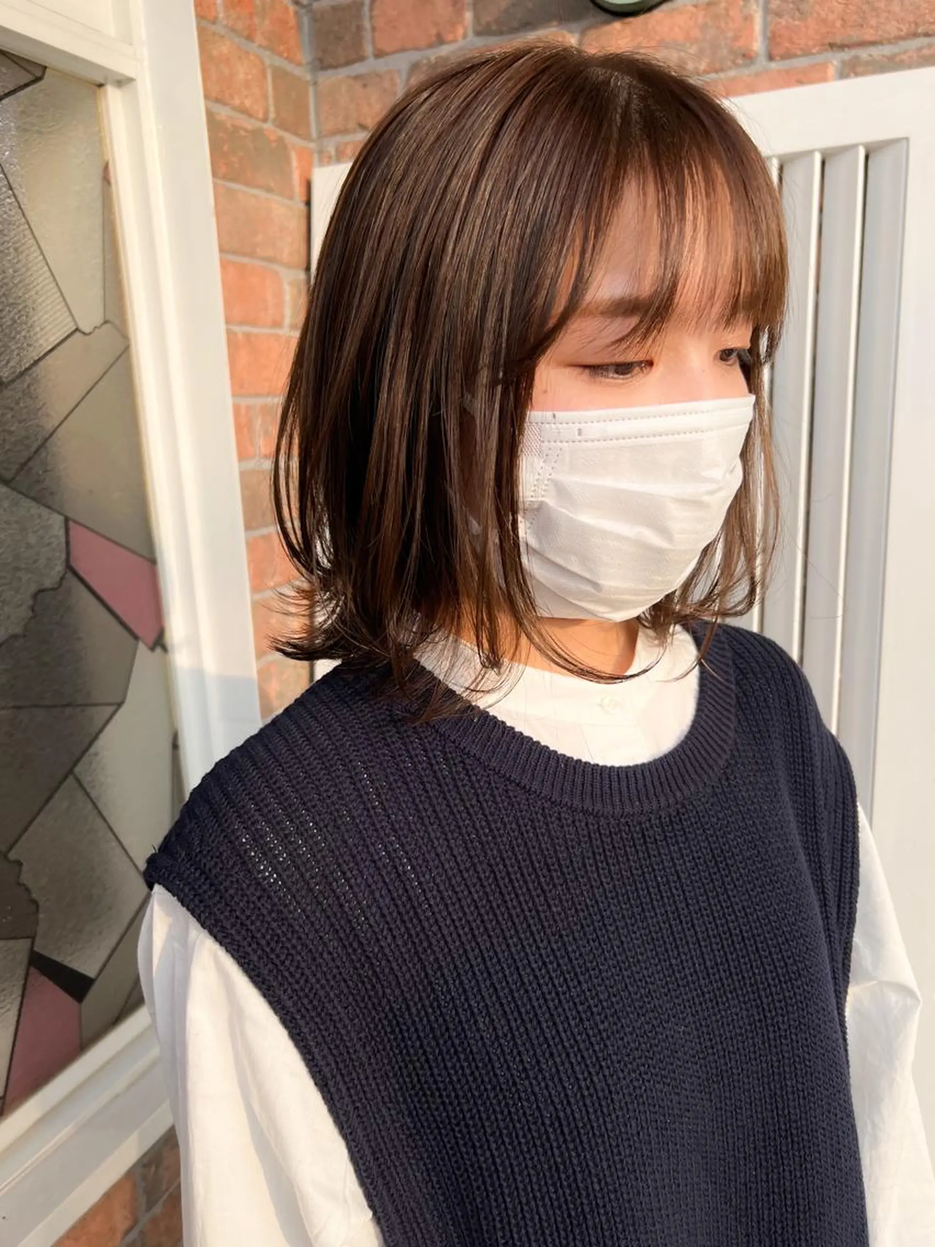 ミディアム レイヤーカット YURAGI🤍 SAEのヘアスタイル