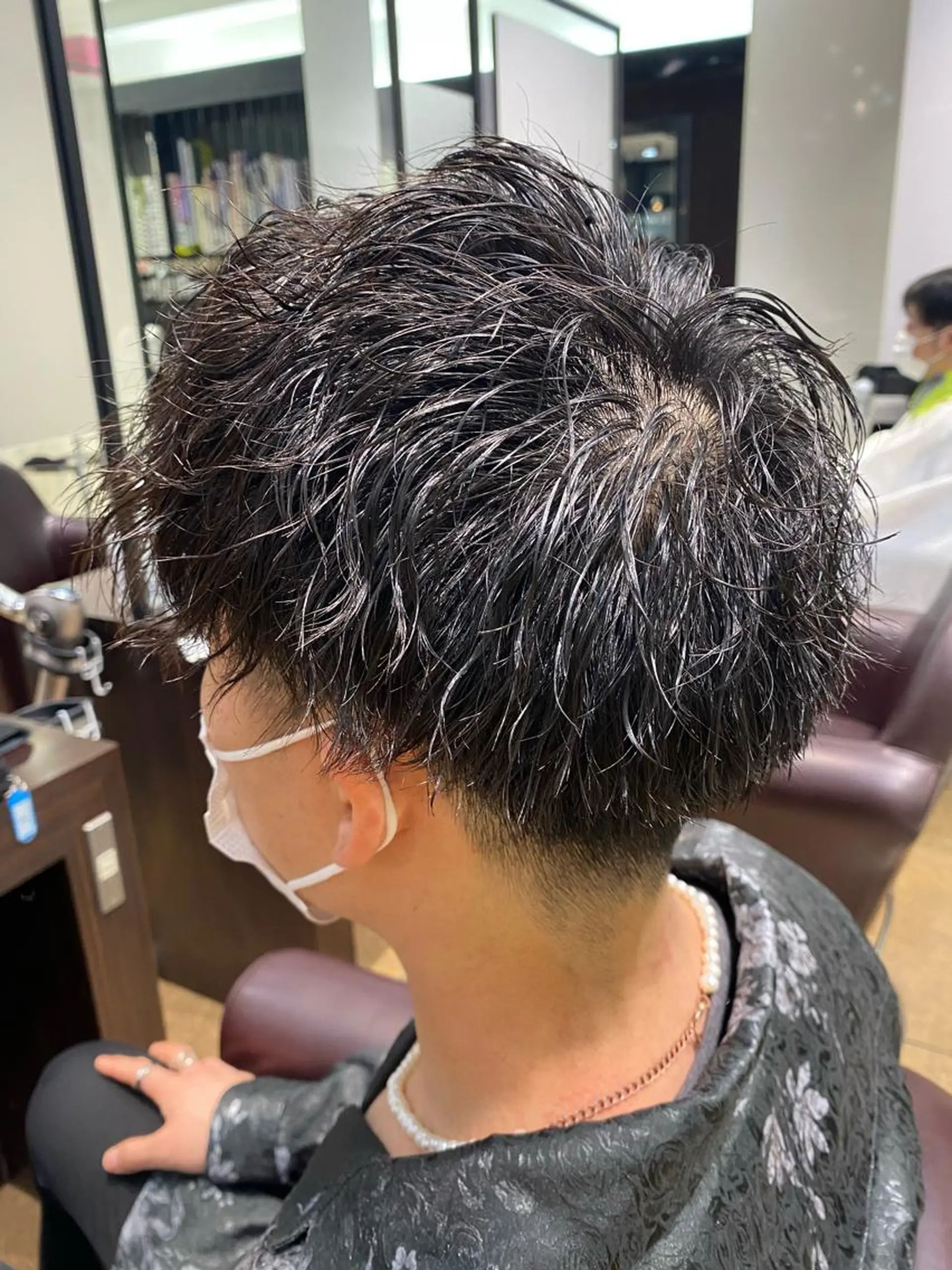 ショート パーマ メンズ 酸スト/フェザー パーマ/三谷海斗のヘアスタイル