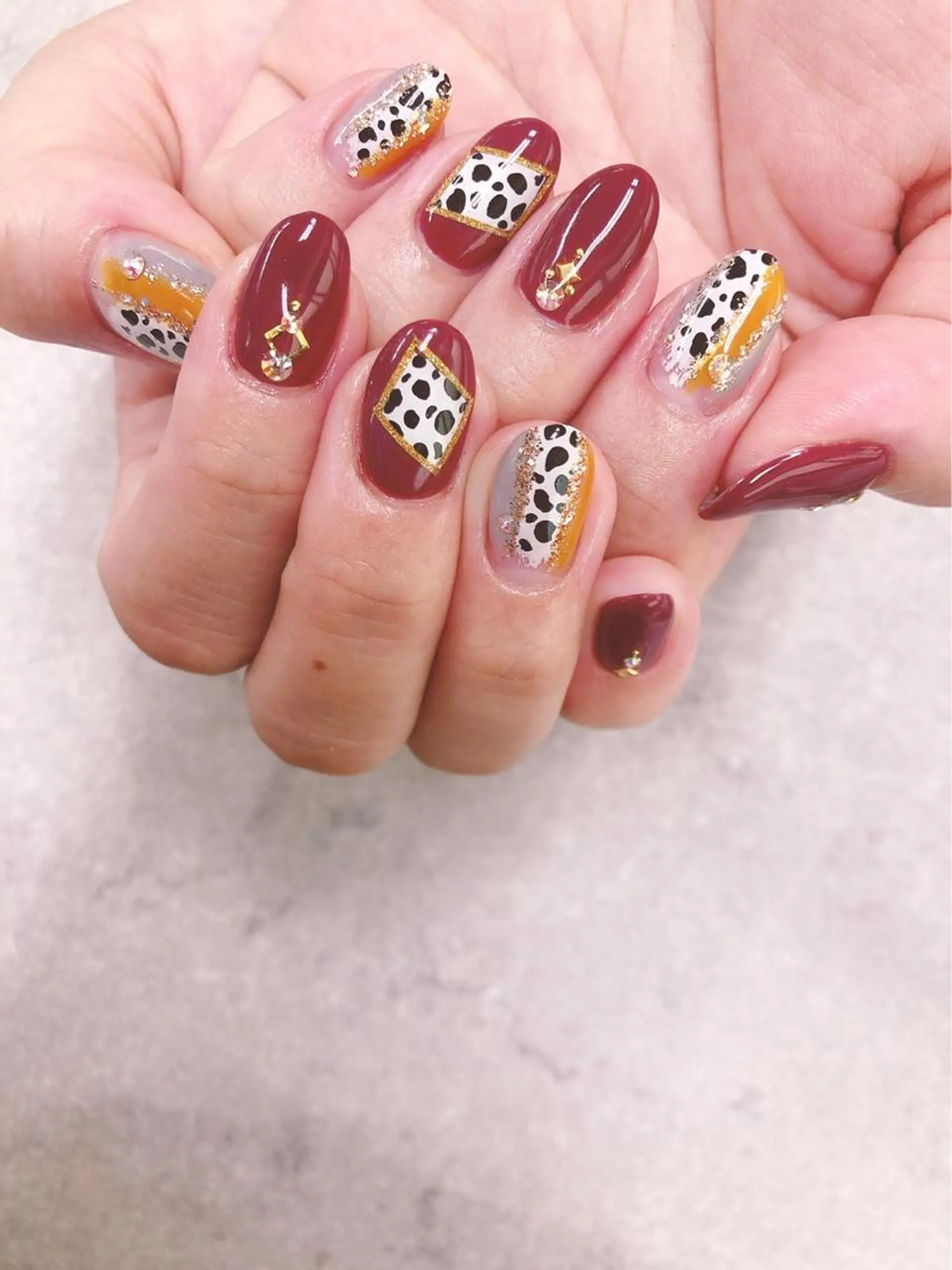 ネイル アニマル柄 ハンドネイル ハンドケア FASTNAIL PLUS 新宿店のネイルデザイン