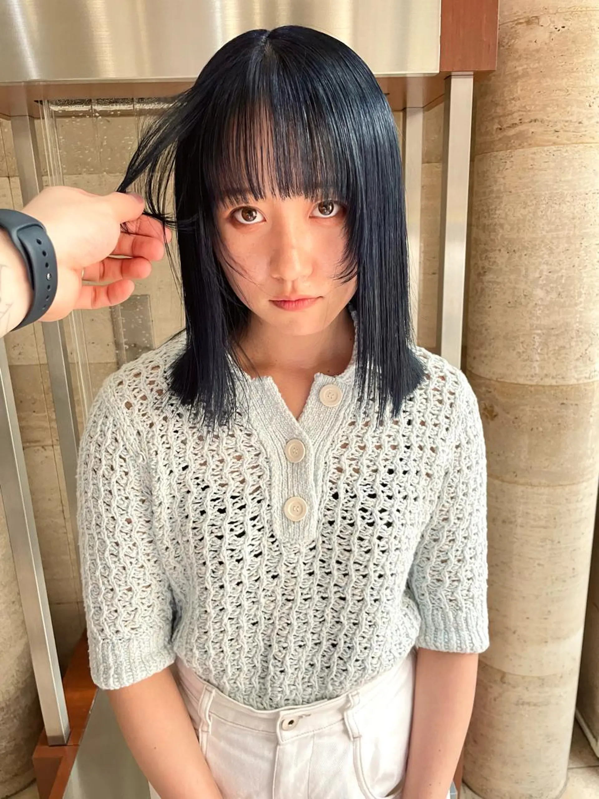 ミディアム 韓国/透明感 Veluaのヘアスタイル